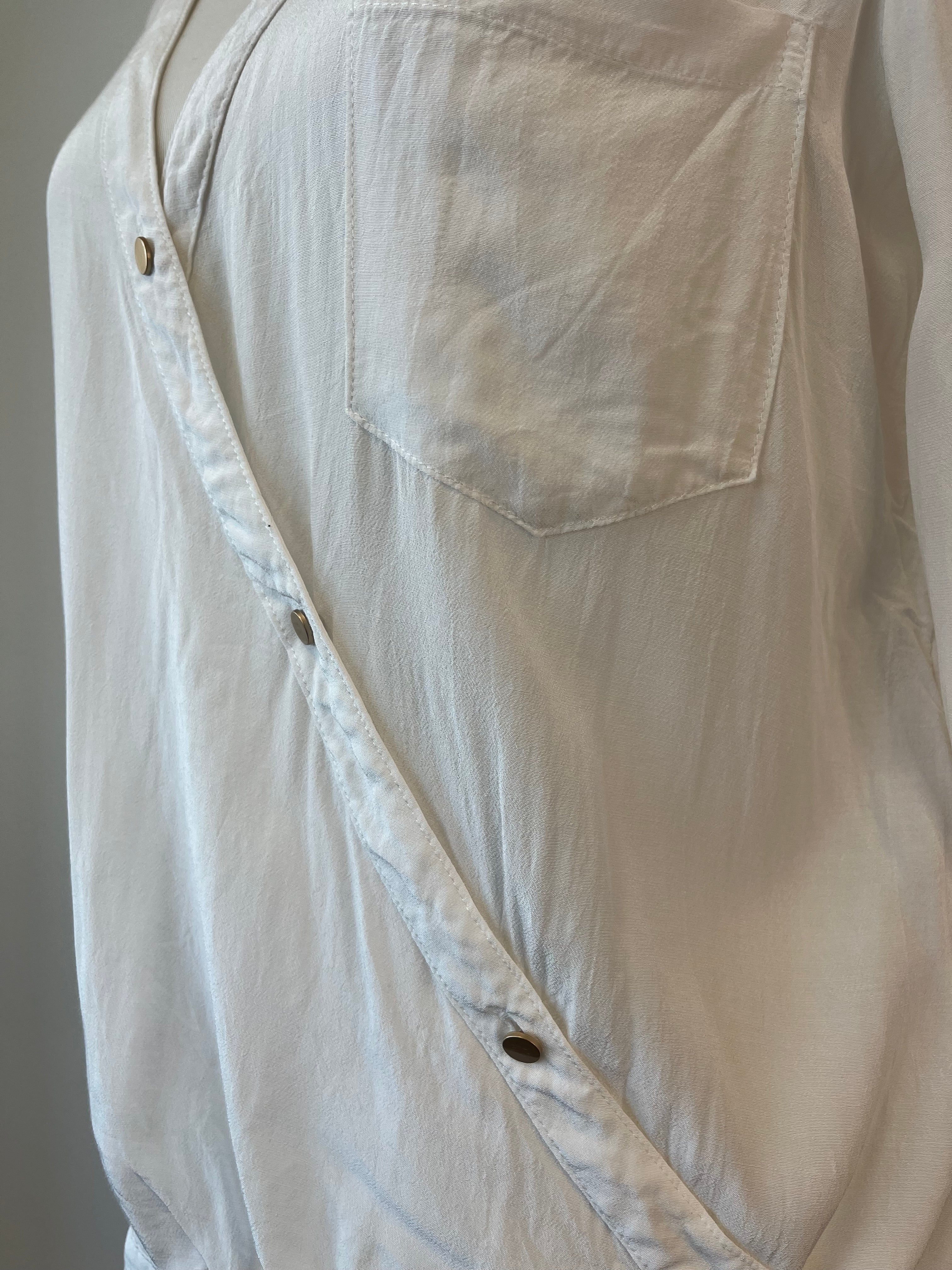 Karen by Simonsen wrap blouse, white, size 38, very good condition