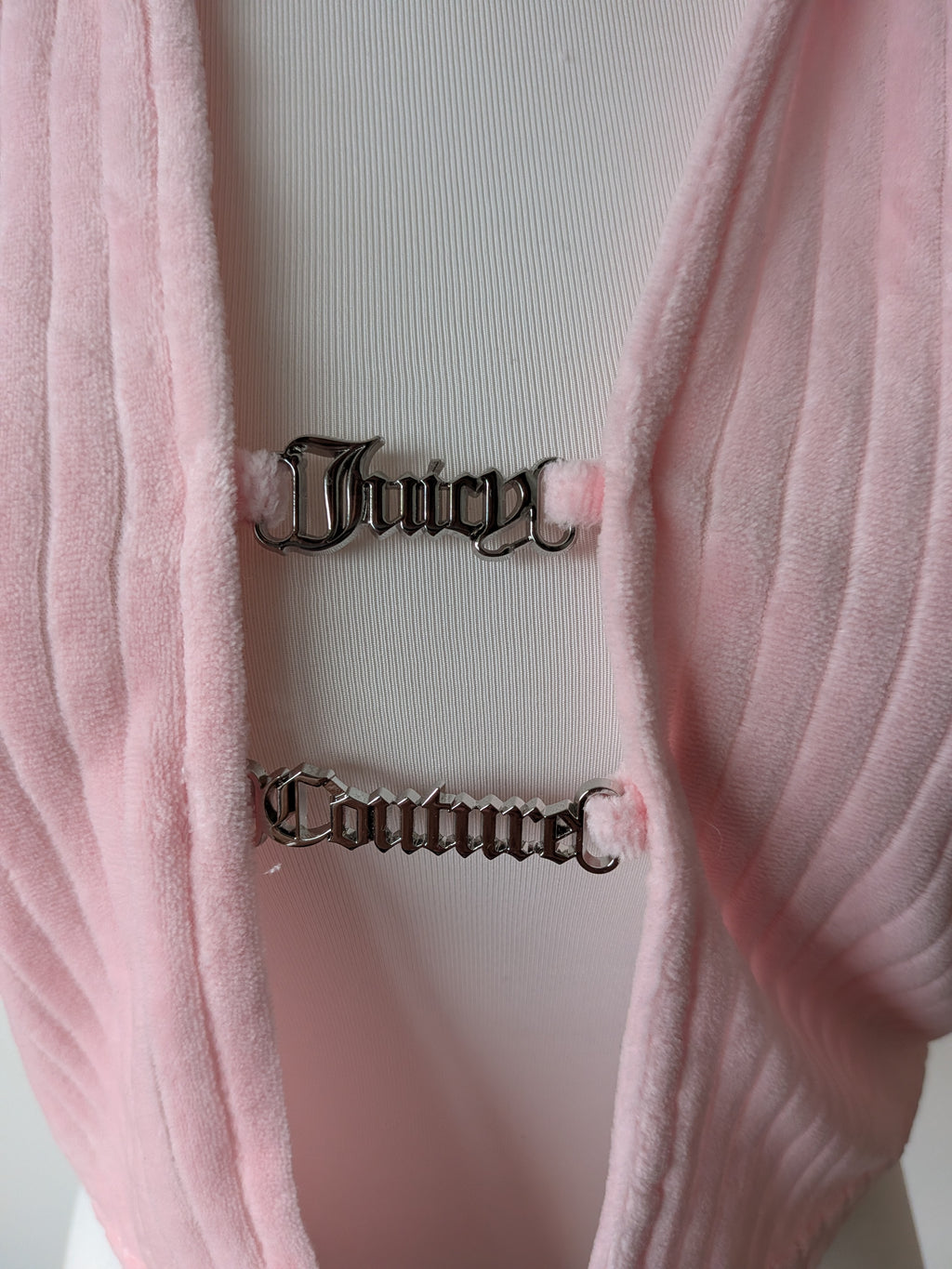 Juicy Couture Rib Velour Shirt, M, Neu, Almond Blossom