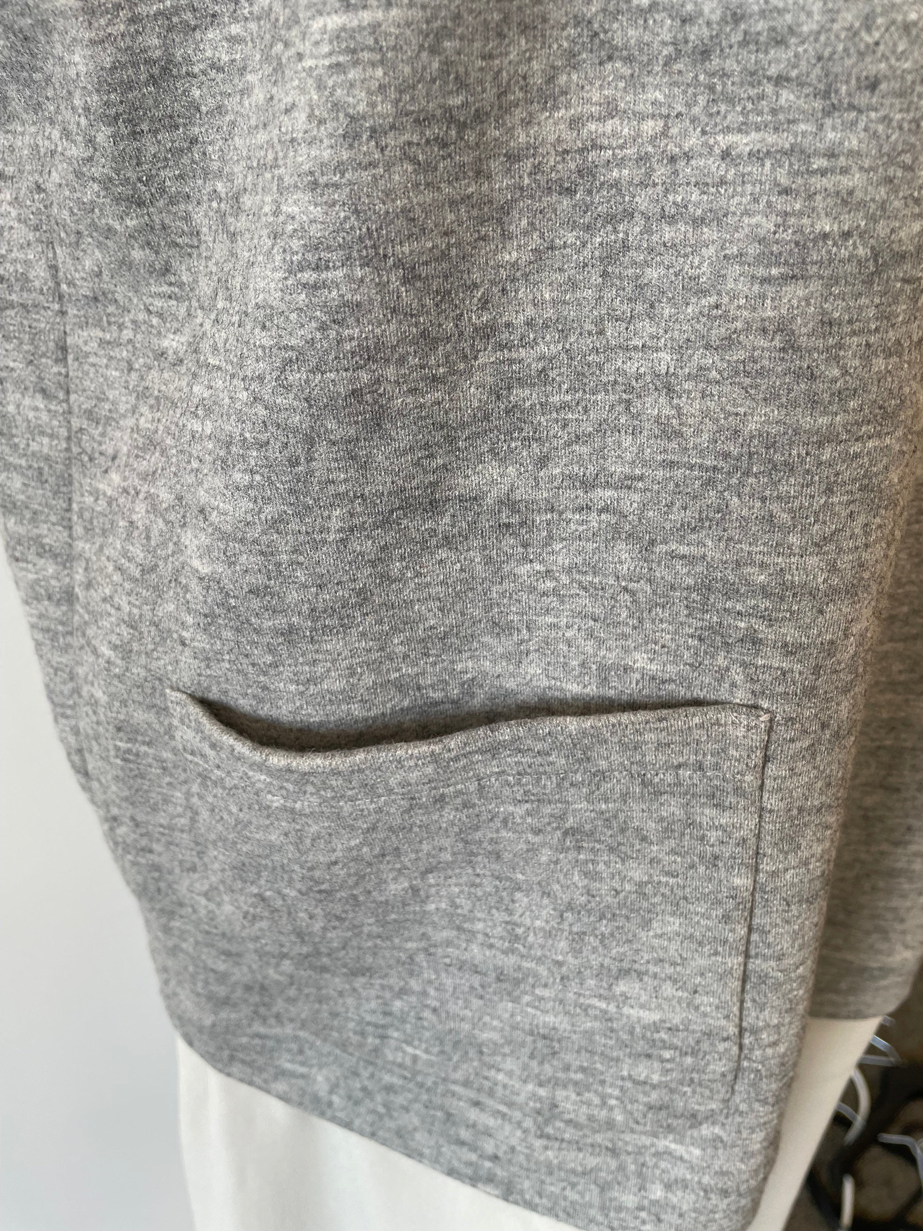 Brunello Cucinelli Kleid – Schurwolle, Grau, Größe L, Sehr Gut
