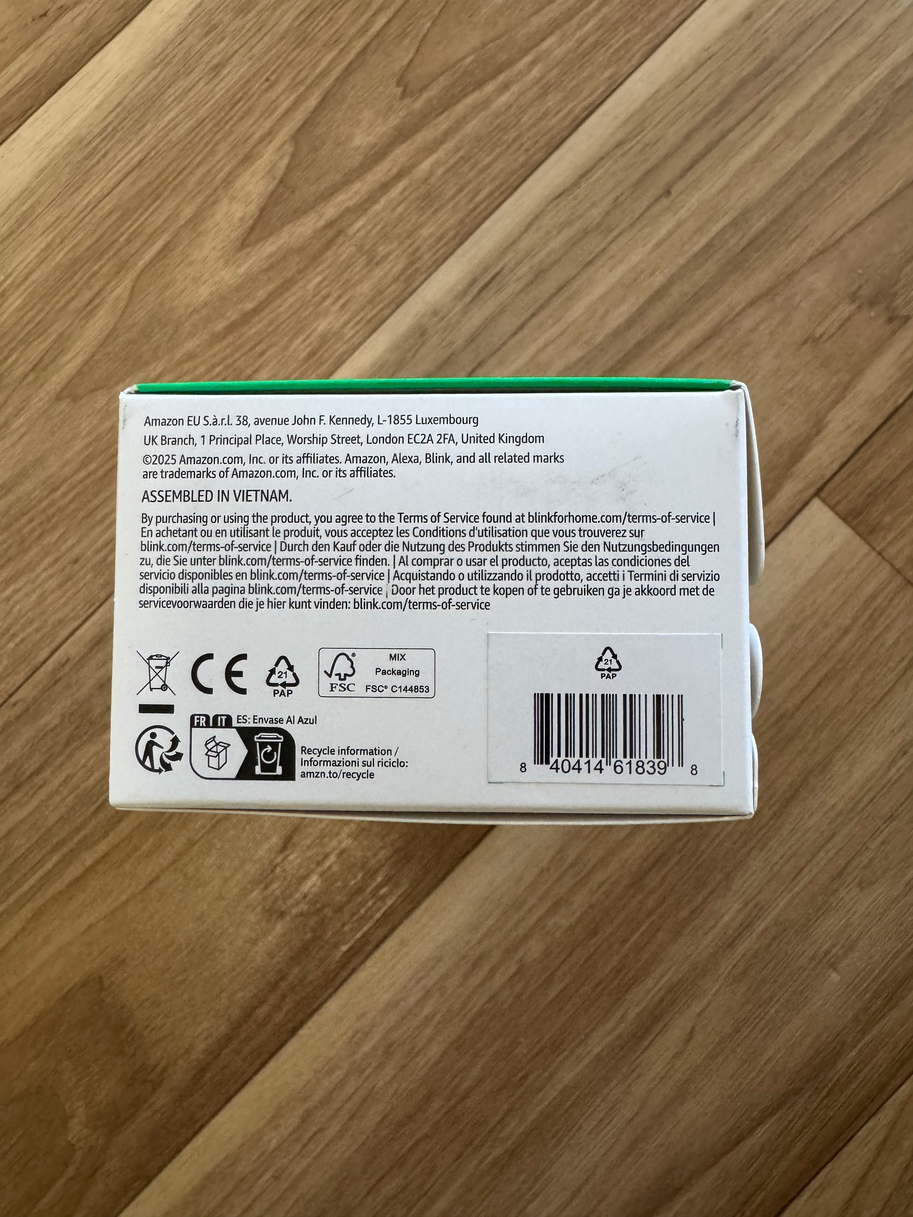 Blink Video Doorbell – Schwarz, Neu & Versiegelt – kompatibel mit Alexa