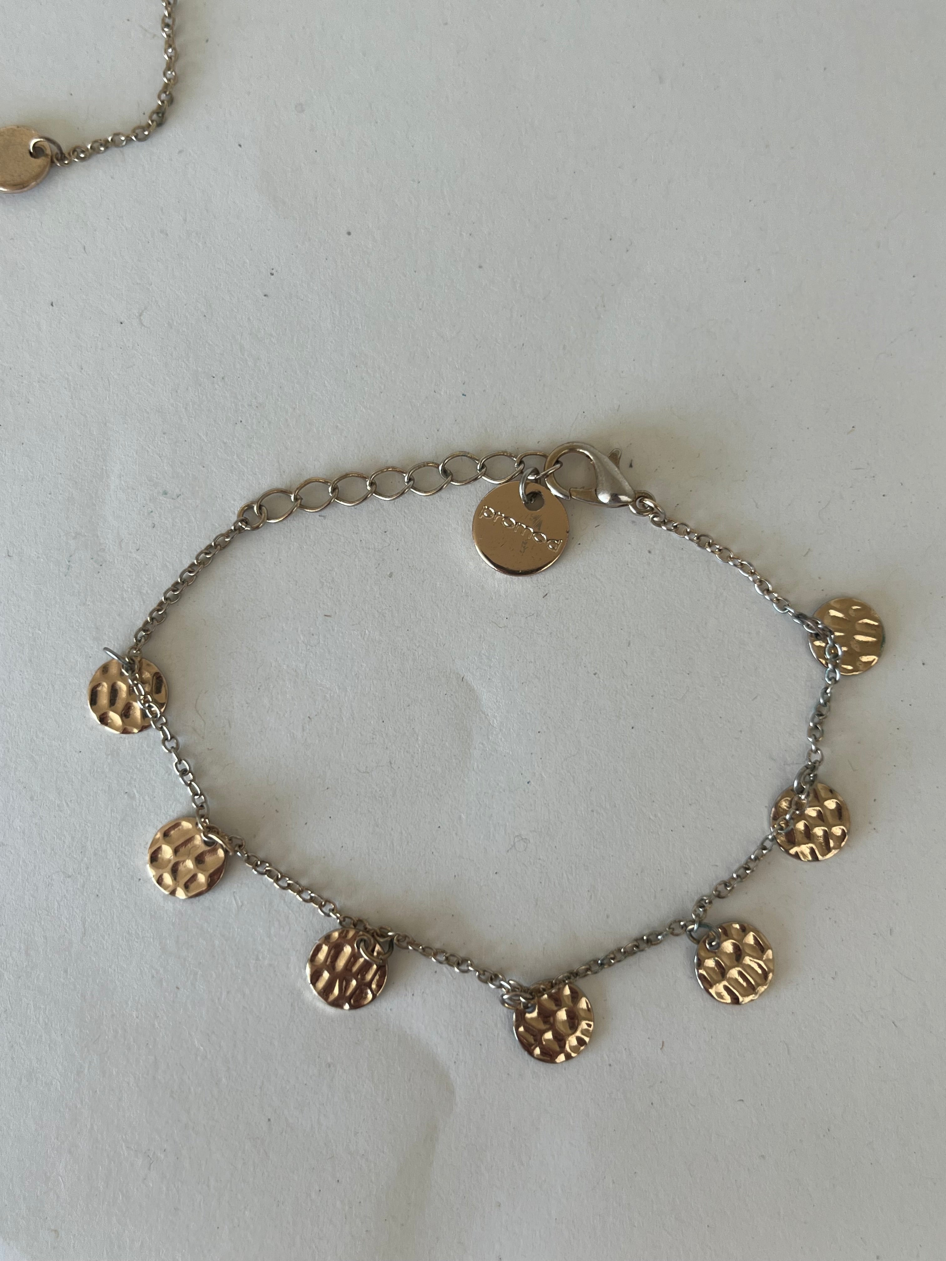 Promod Armband-Set – 3-teilig, Goldfarben, Verstellbar, Sehr guter Zustand