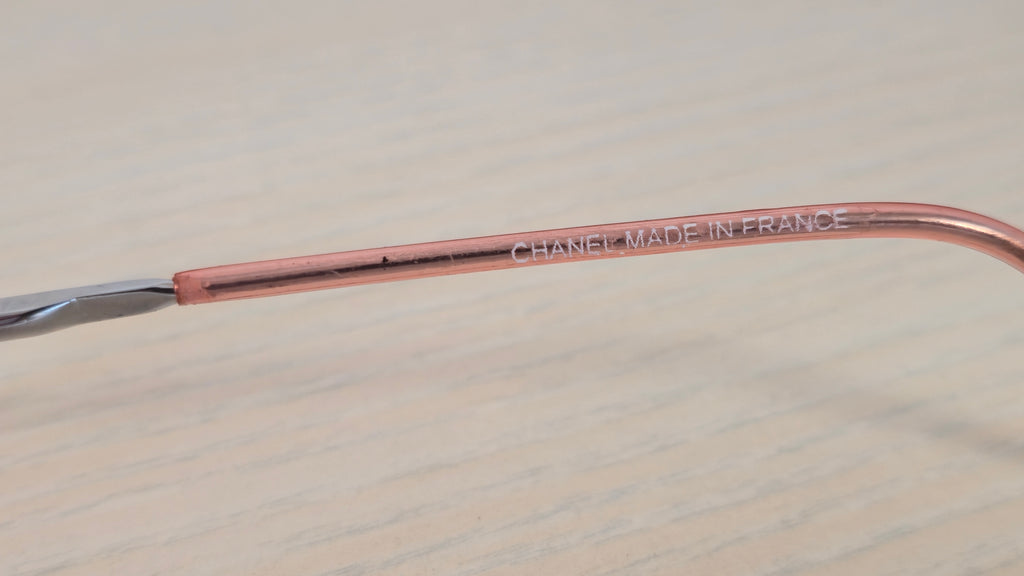 Chanel 4017-B Sonnenbrille Randlos Pink Verlauf mit Strass CC, Guter Zustand