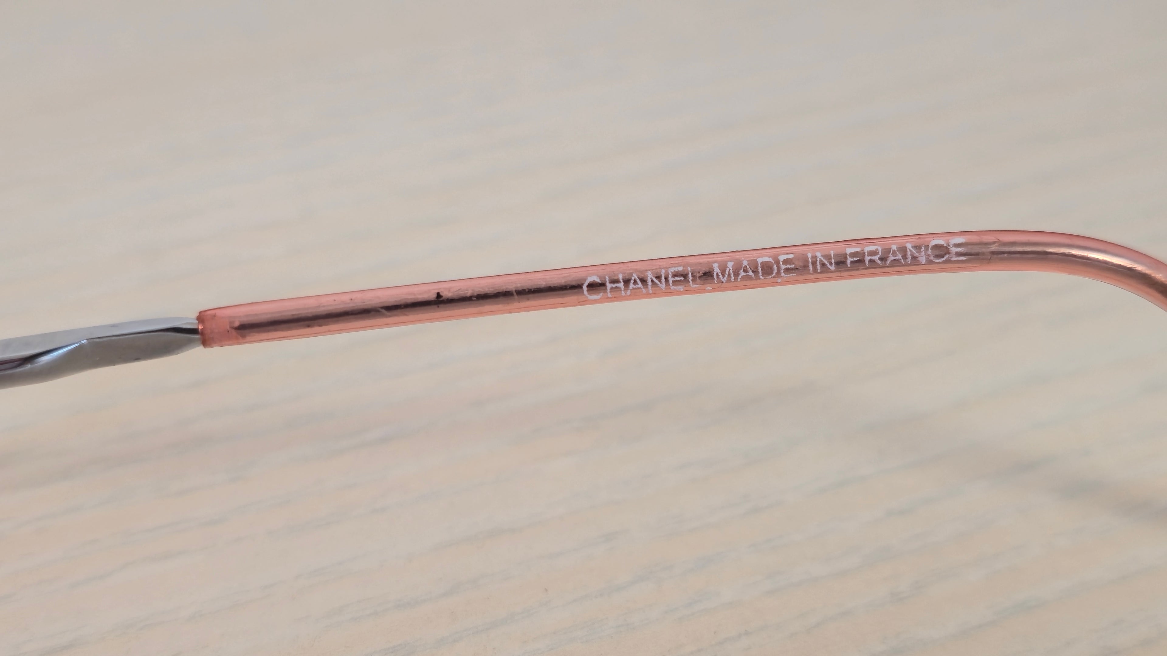Chanel 4017-B Sonnenbrille Randlos Pink Verlauf mit Strass CC, Guter Zustand
