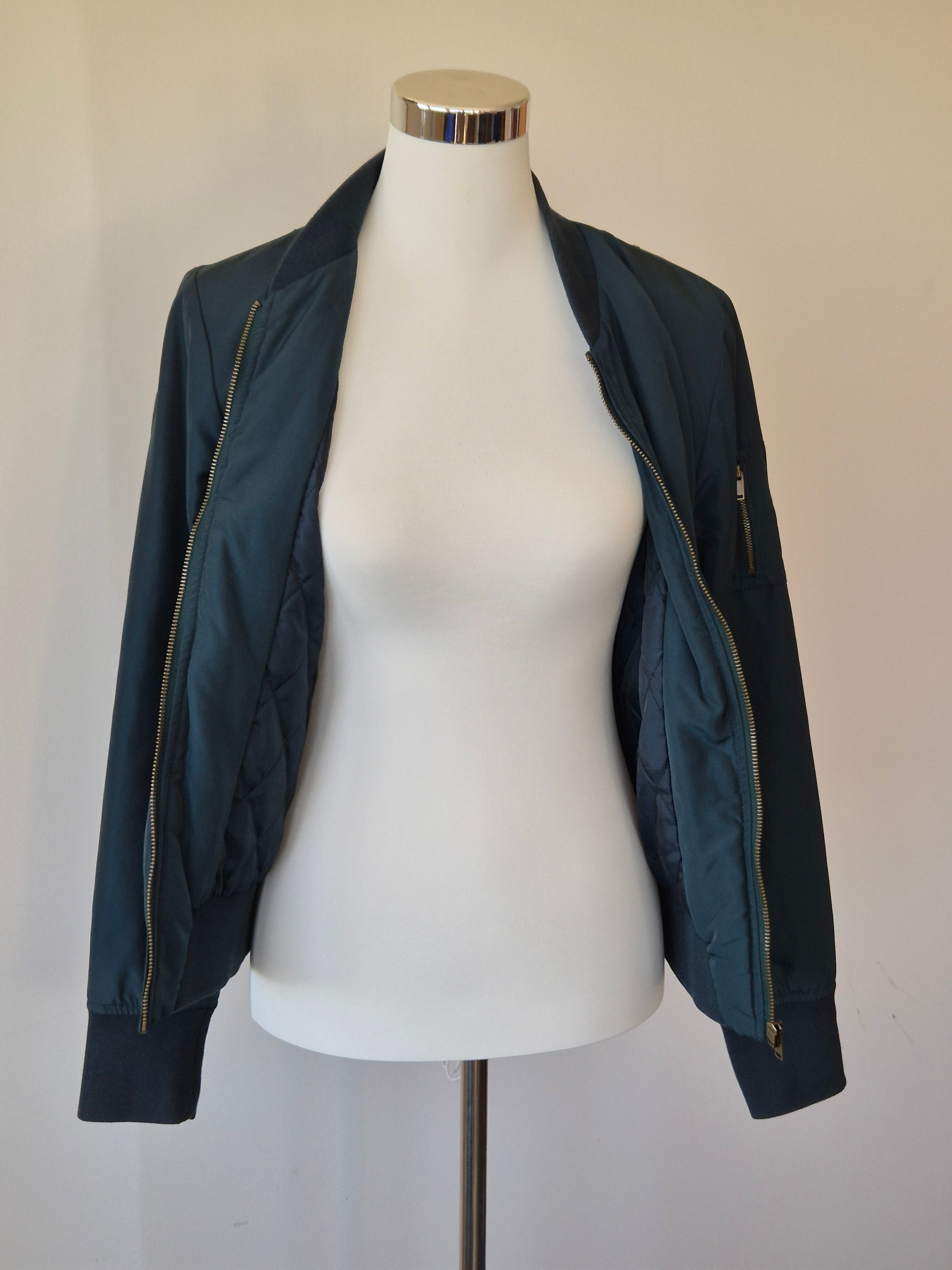 Esprit Damen Bomberjacke EU 36 – MA-1 Nylon Navy, guter Zustand