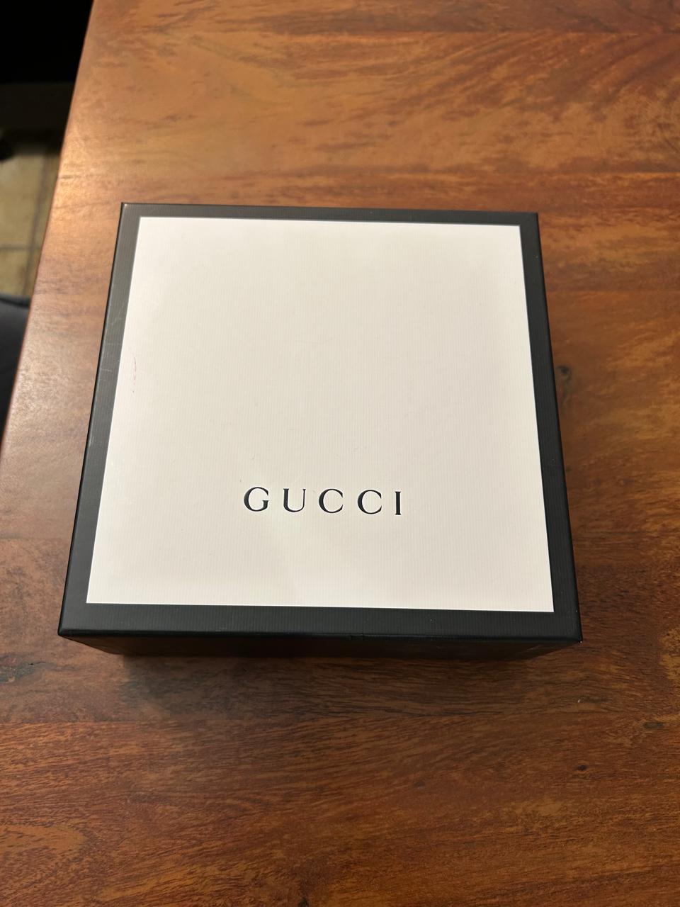 Gucci GG Marmont Belt Black/Gold, Size 75, Very Good Condition