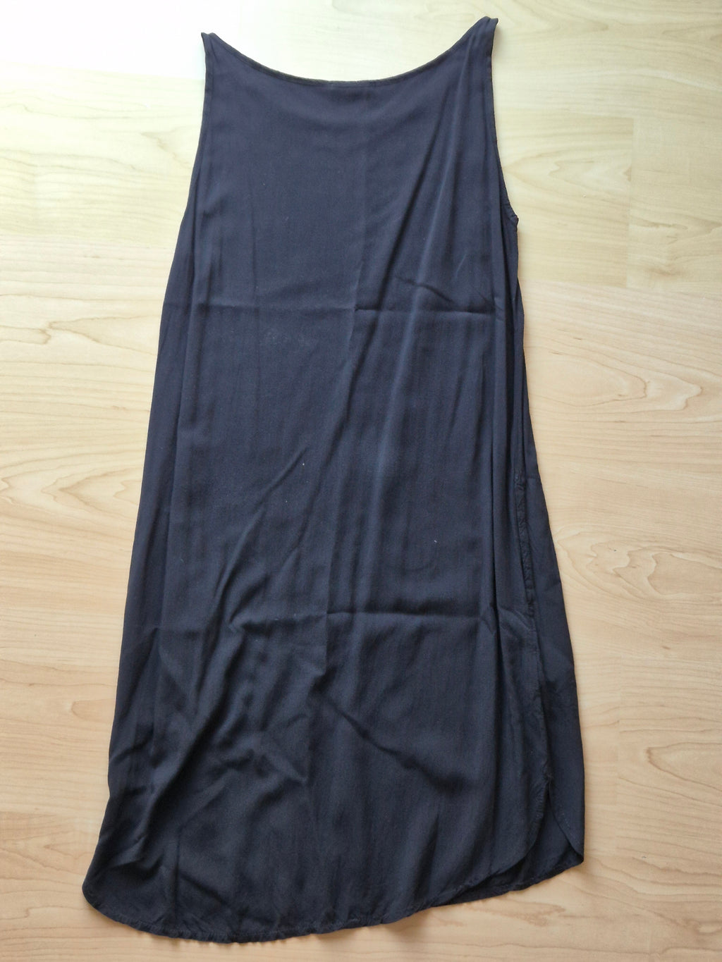 Shon Mott Black Slip Dress S Minimalist Wardrobe Staple Good Condition