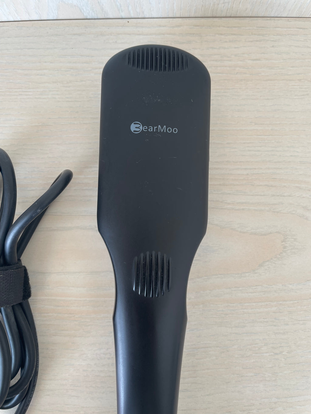 BearMoo Hair Straightening Brush Black Standard 220-240V Very Good