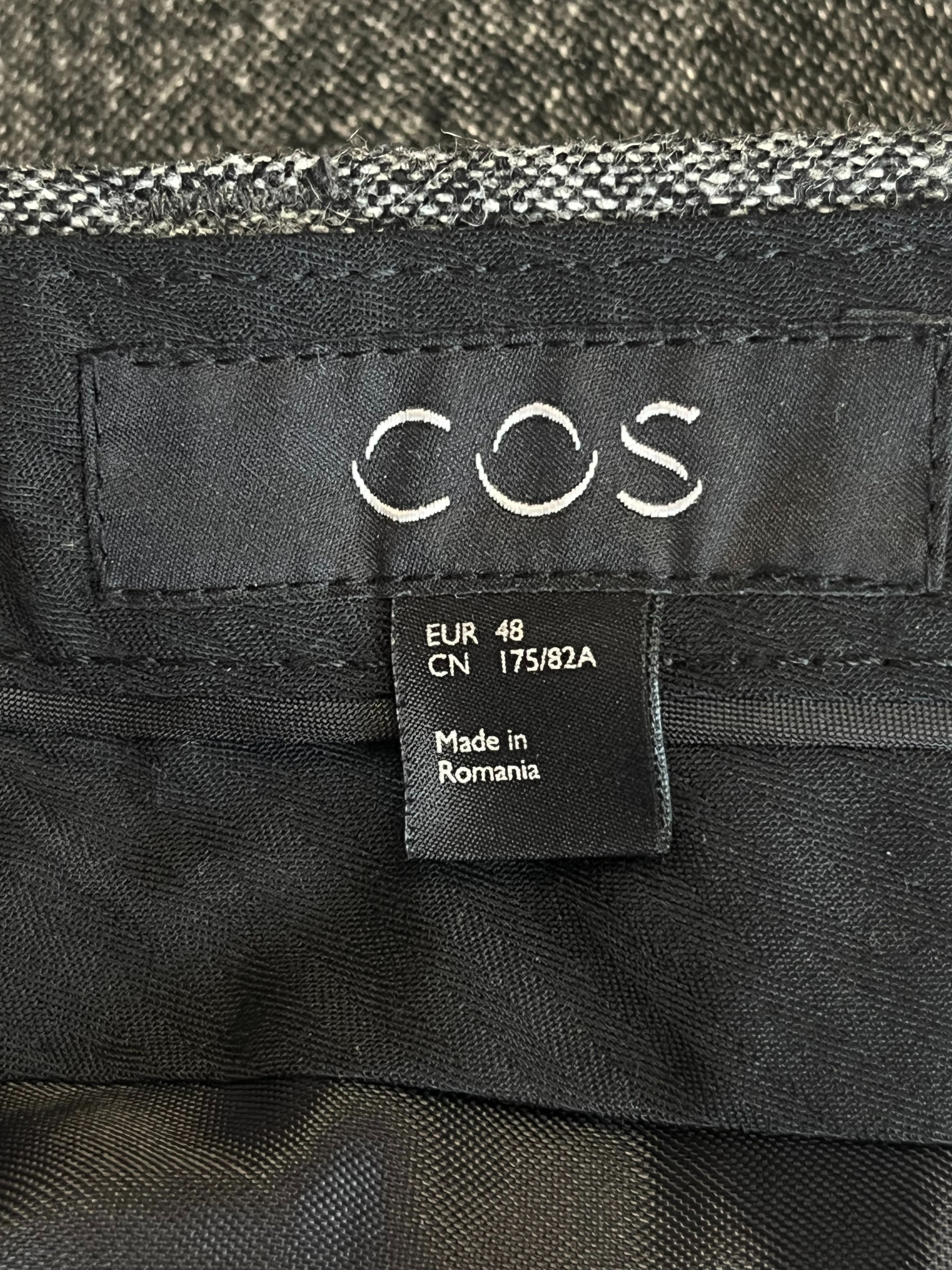 COS Wollmix Herren Hose EU 48 Anthrazit Sehr Gut