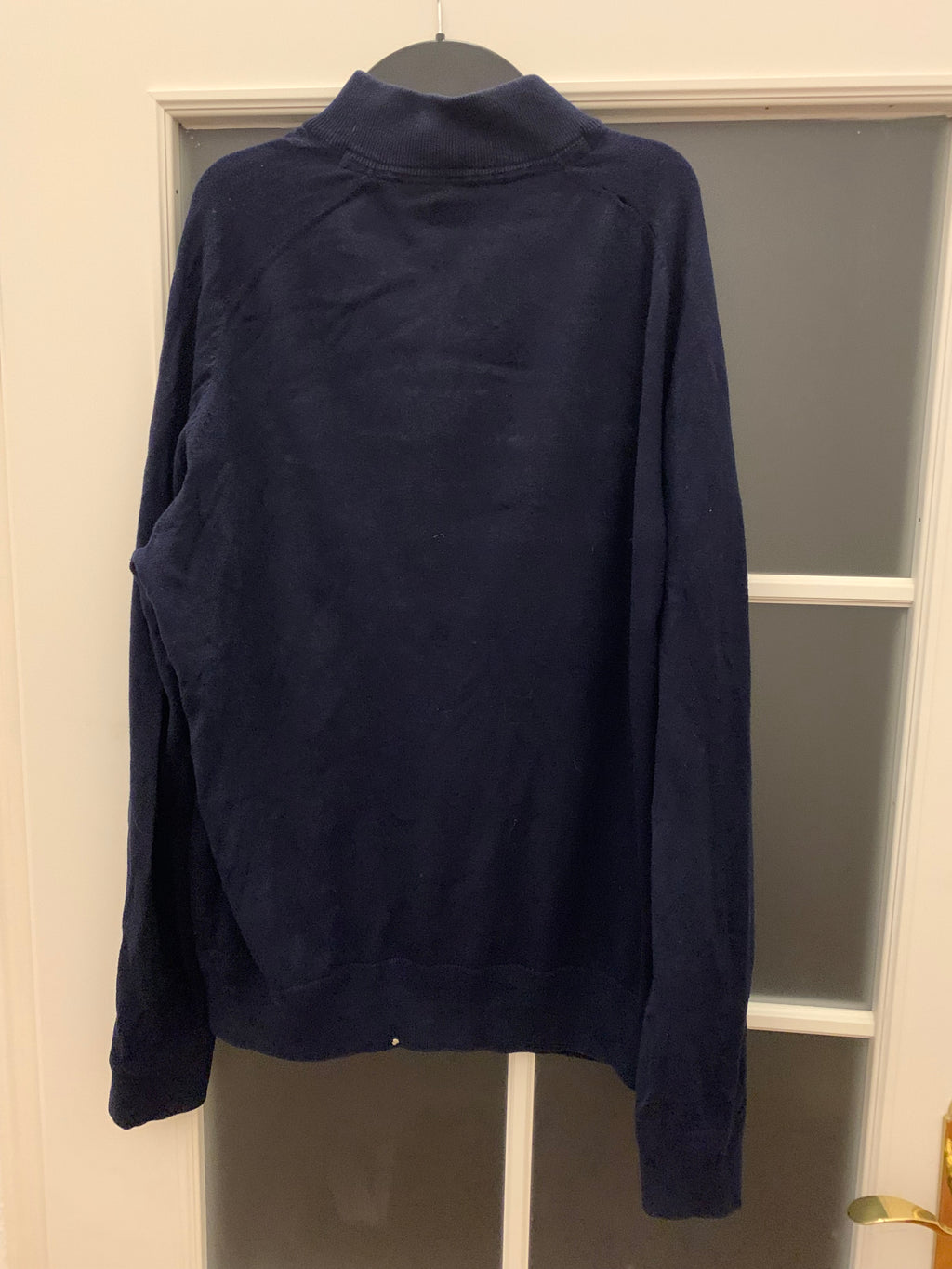 Bruun & Stengade Quarter-Zip Pullover – Navy, Größe L, Guter Zustand