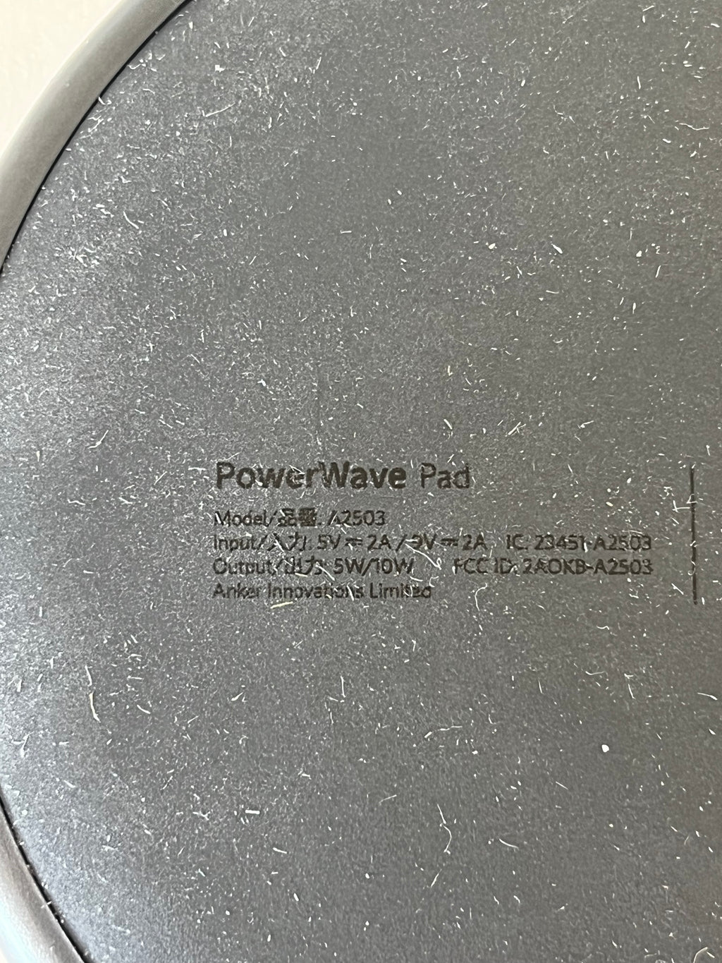 Anker PowerWave Pad A2503 – 10W Qi Wireless Charger, Schwarz, Sehr Gut