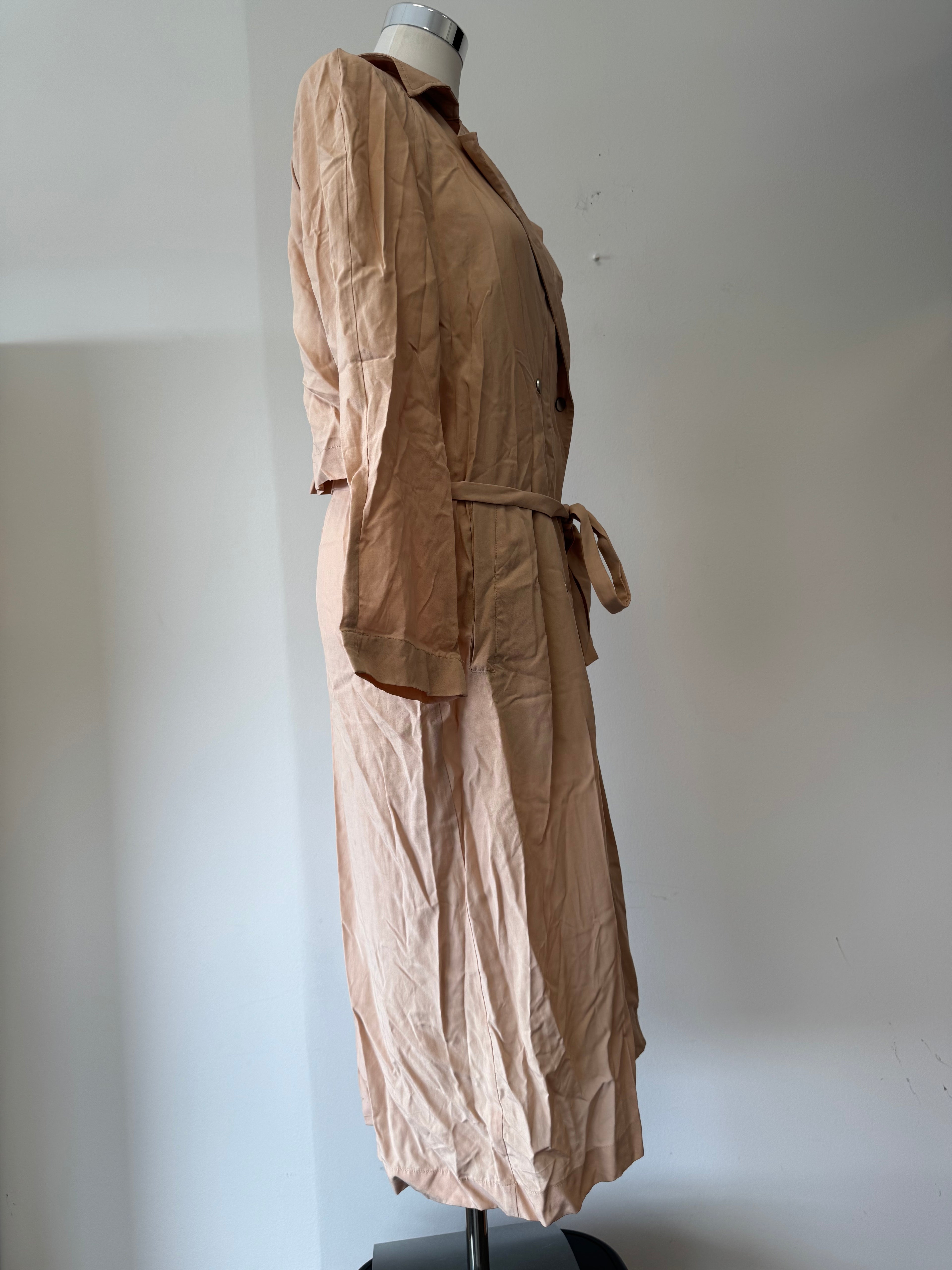 ZARA Basic Trenchcoat – Größe M – Beige, Gürtel, sehr guter Zustand