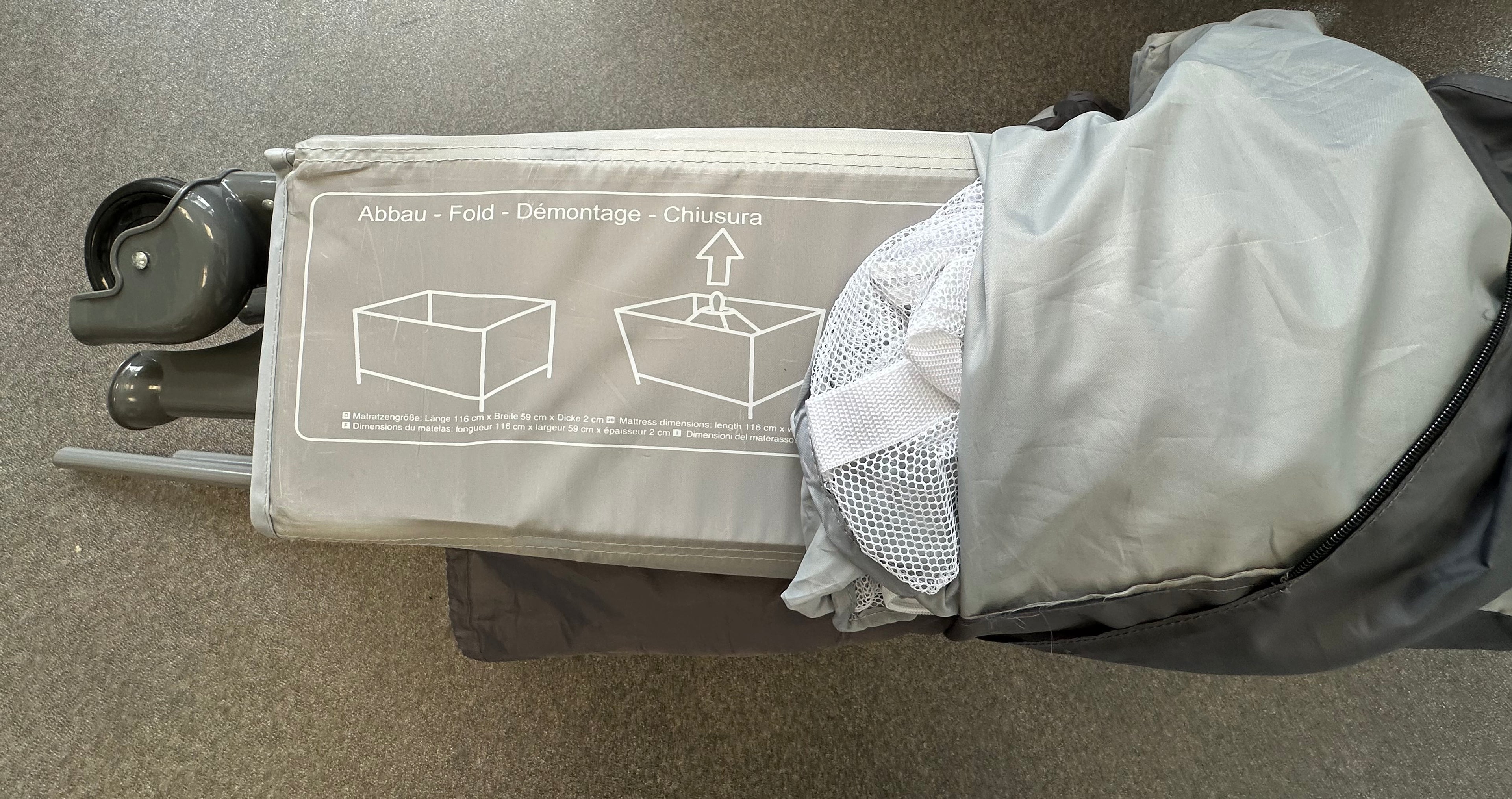 Hauck Sleep n Play Center Reisebett – Grau, Wickelauflage & Tasche, sehr gut