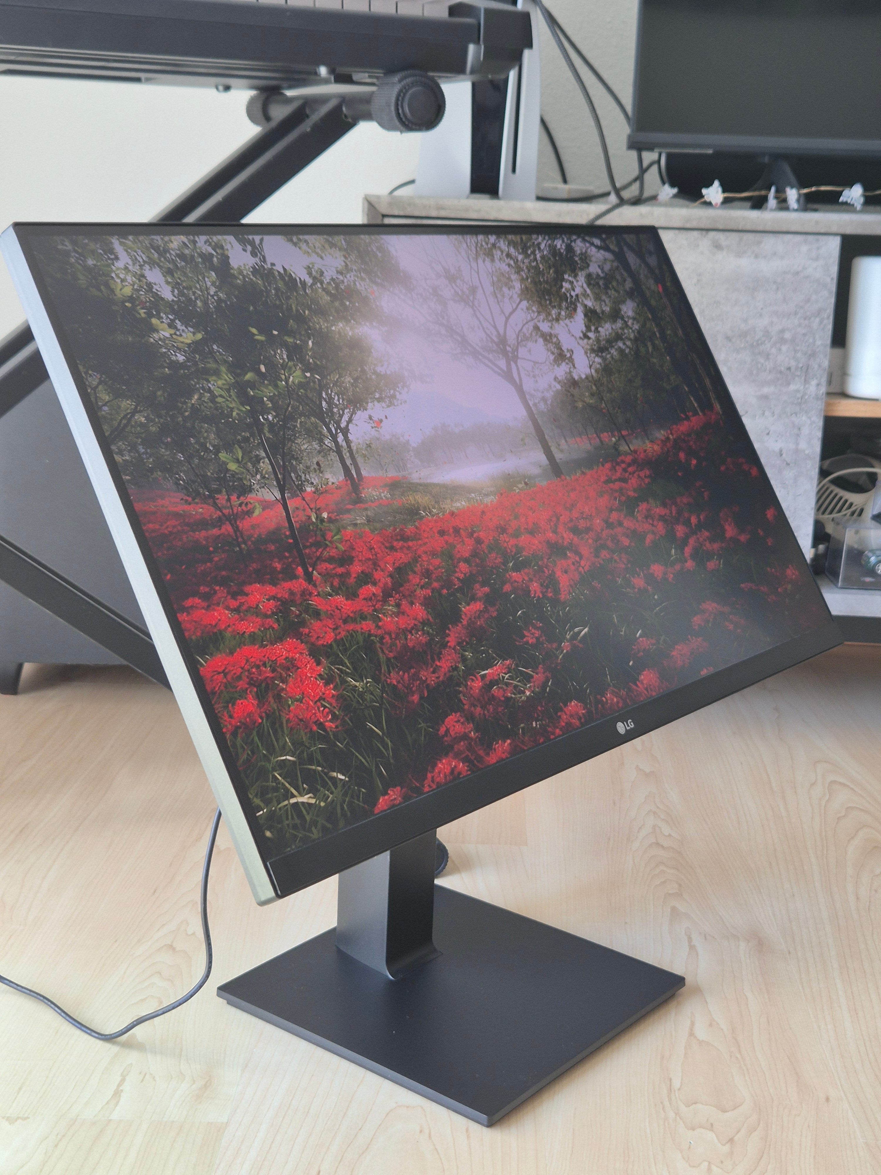 LG 27UK670-B 27 IPS 4K Monitor Schwarz, USB-C, Sehr Gut, Ohne Standfuß