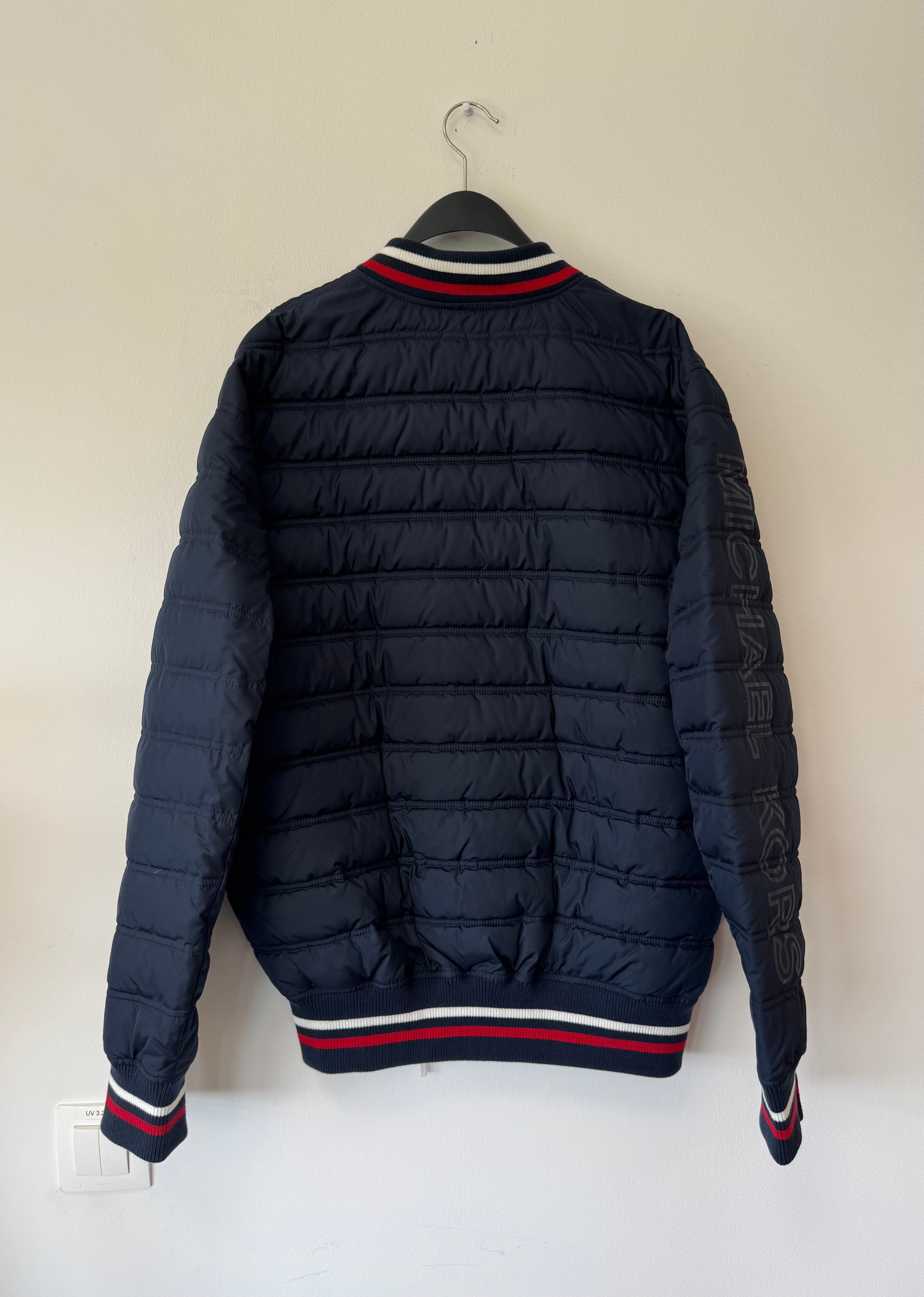 Michael Kors Navy Steppjacke/Pufferjacke Größe L – Sehr Gut