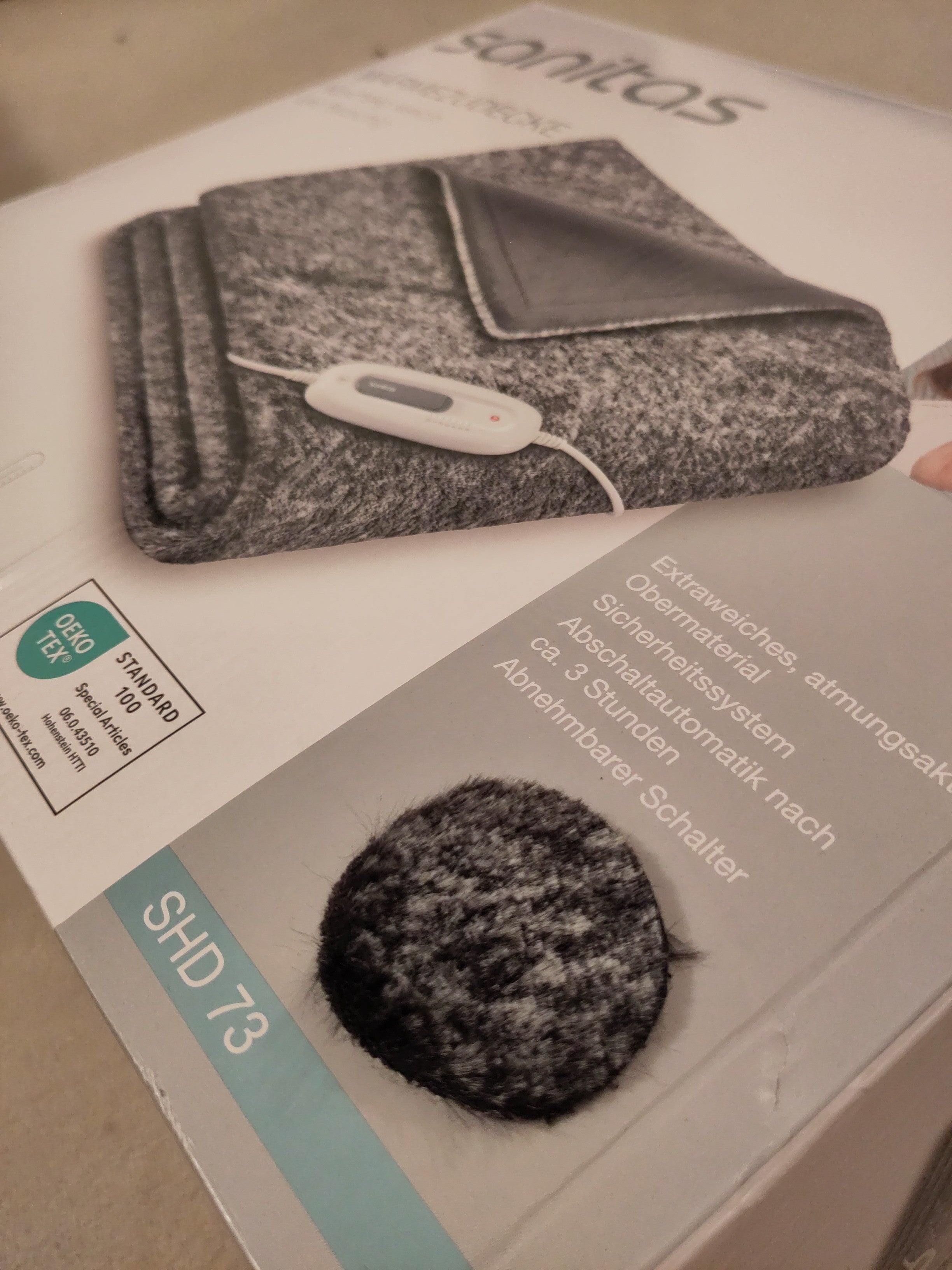 Sanitas Electric Heated Blanket SHD 73 – 180×130 cm – Grey – Cable Missing