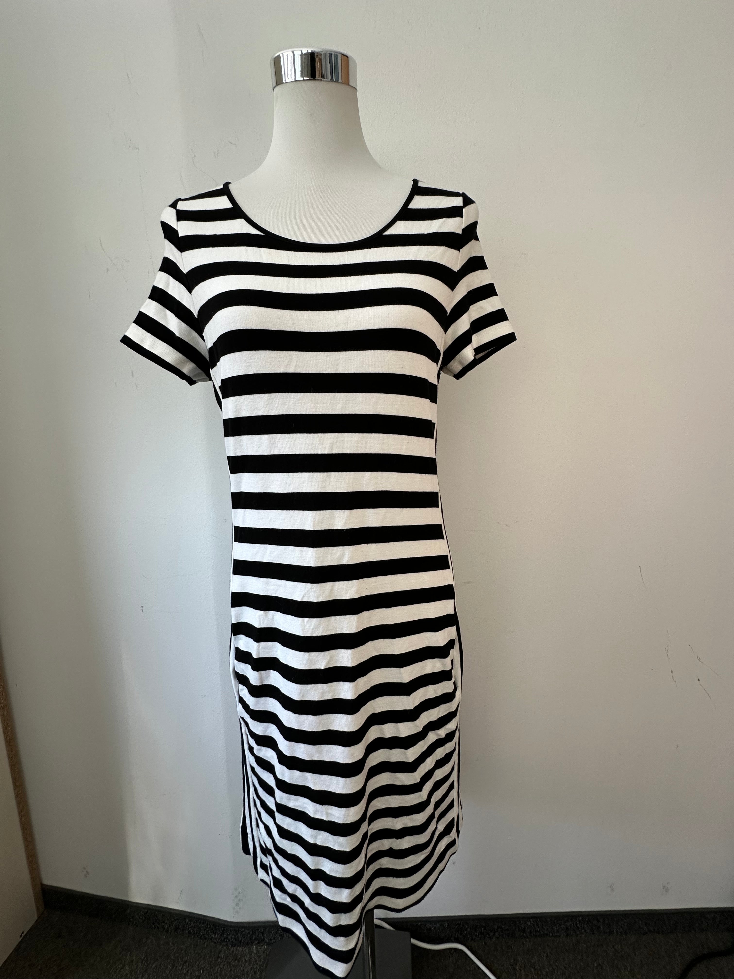 Claudia Sträter striped dress, black/white, size M, very good condition