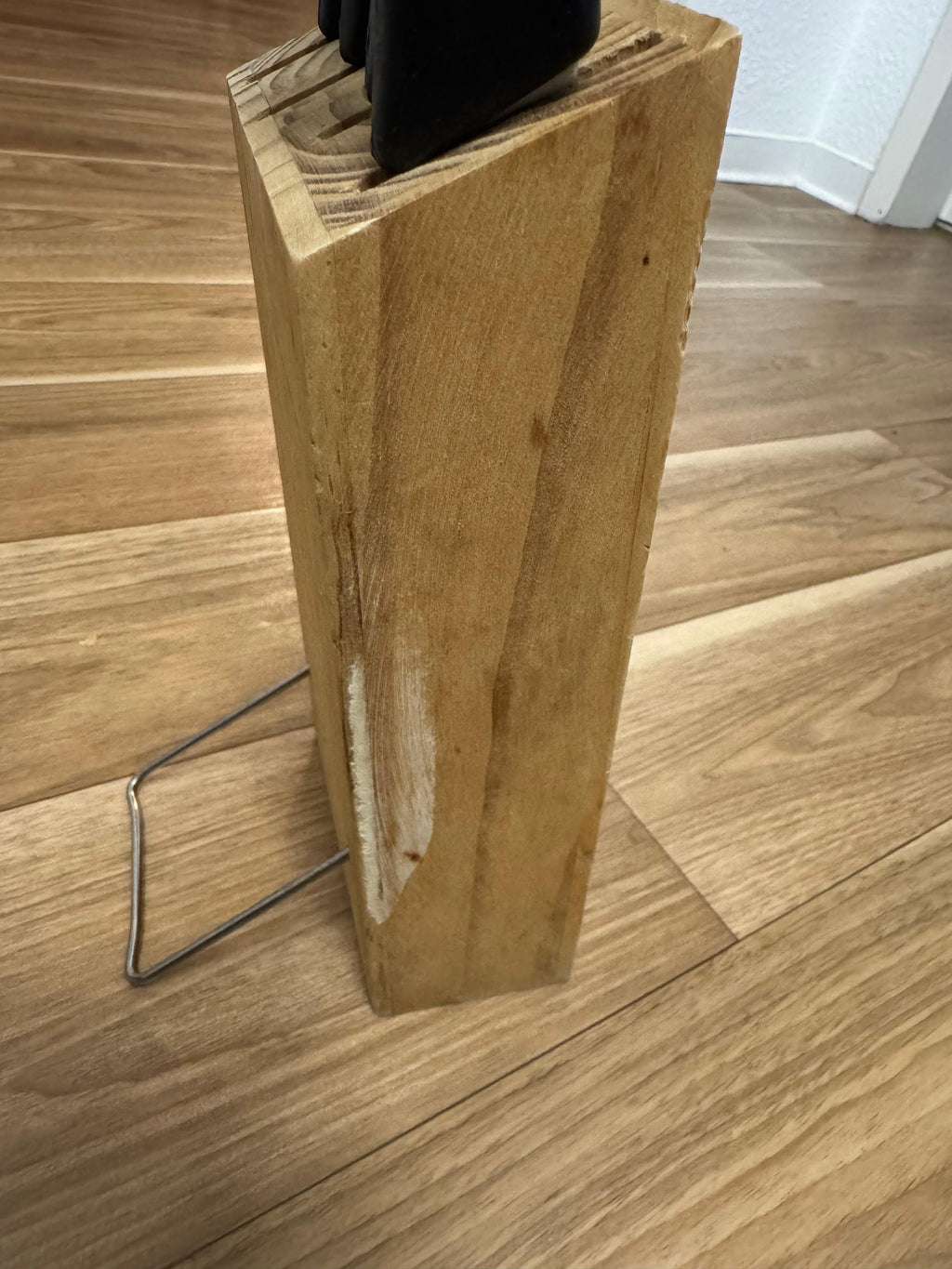IKEA Messerblock – 4-teilig, Edelstahl/Schwarz, guter Zustand