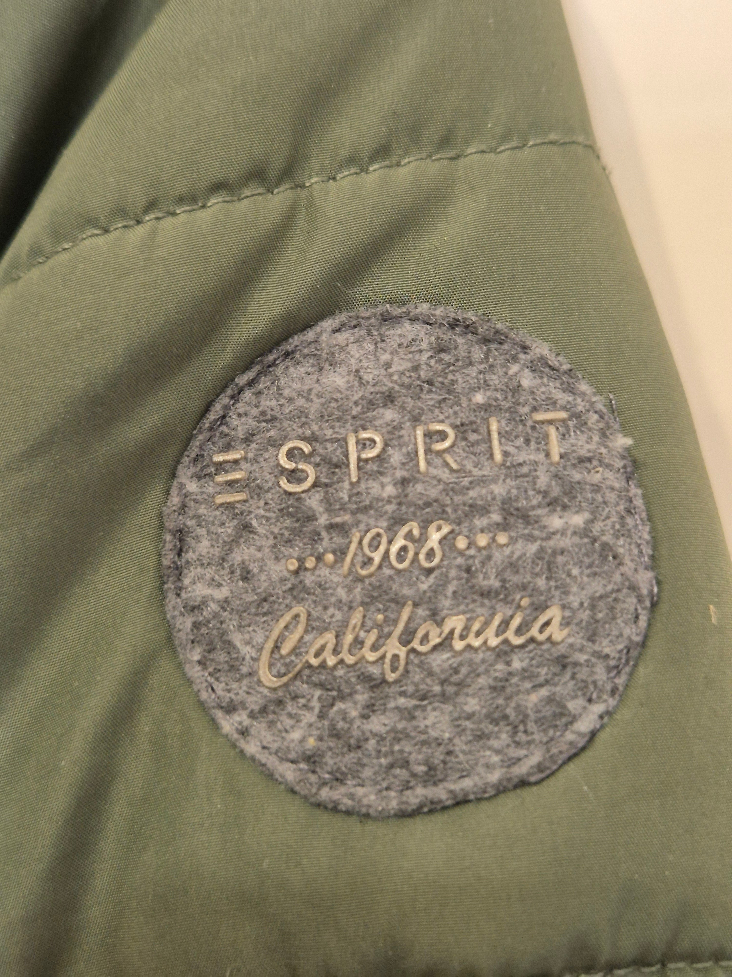 Esprit Quilted Jacket M (152/158) Green – Poor Condition, Needs Sewing Inside