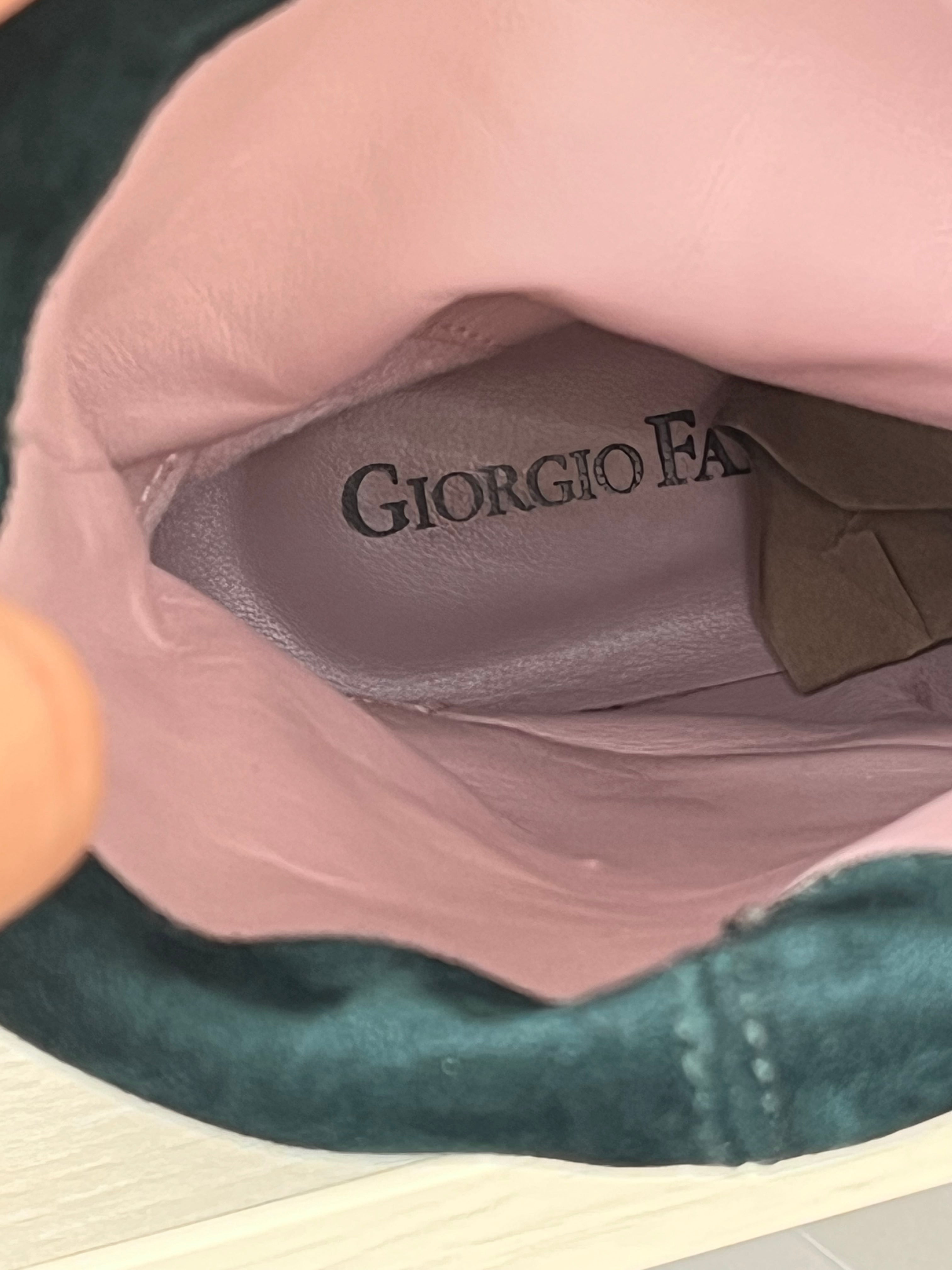 Giorgio Fabiani Stiefeletten Grün Wildleder 37.5 EU Sehr Gut