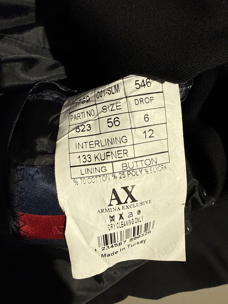 Armina Exclusive Skull Blazer – Black, Size 56, Very Good Condition