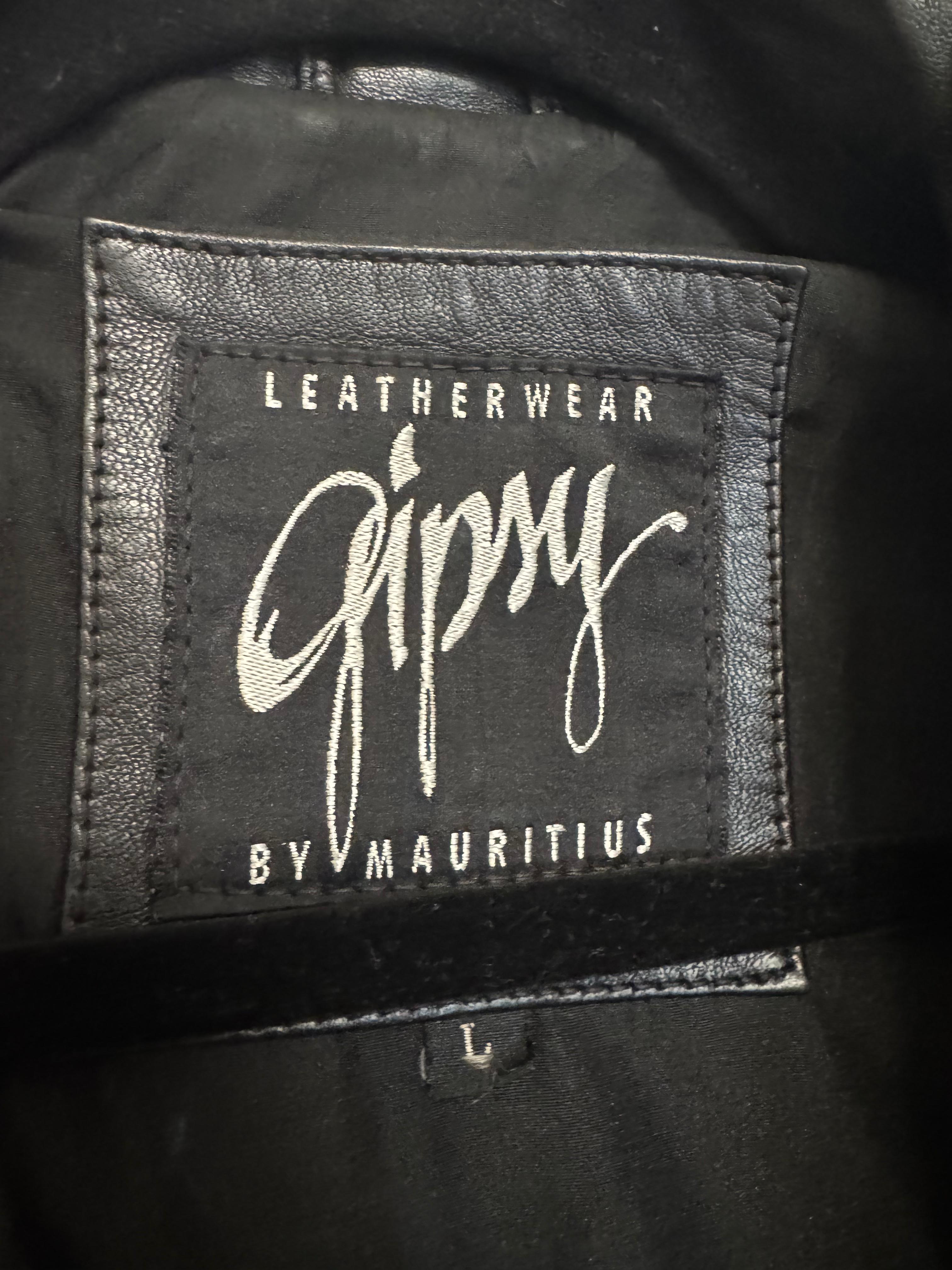 Gipsy Leder Blazerjacke, Größe L, Schwarz, Guter Zustand