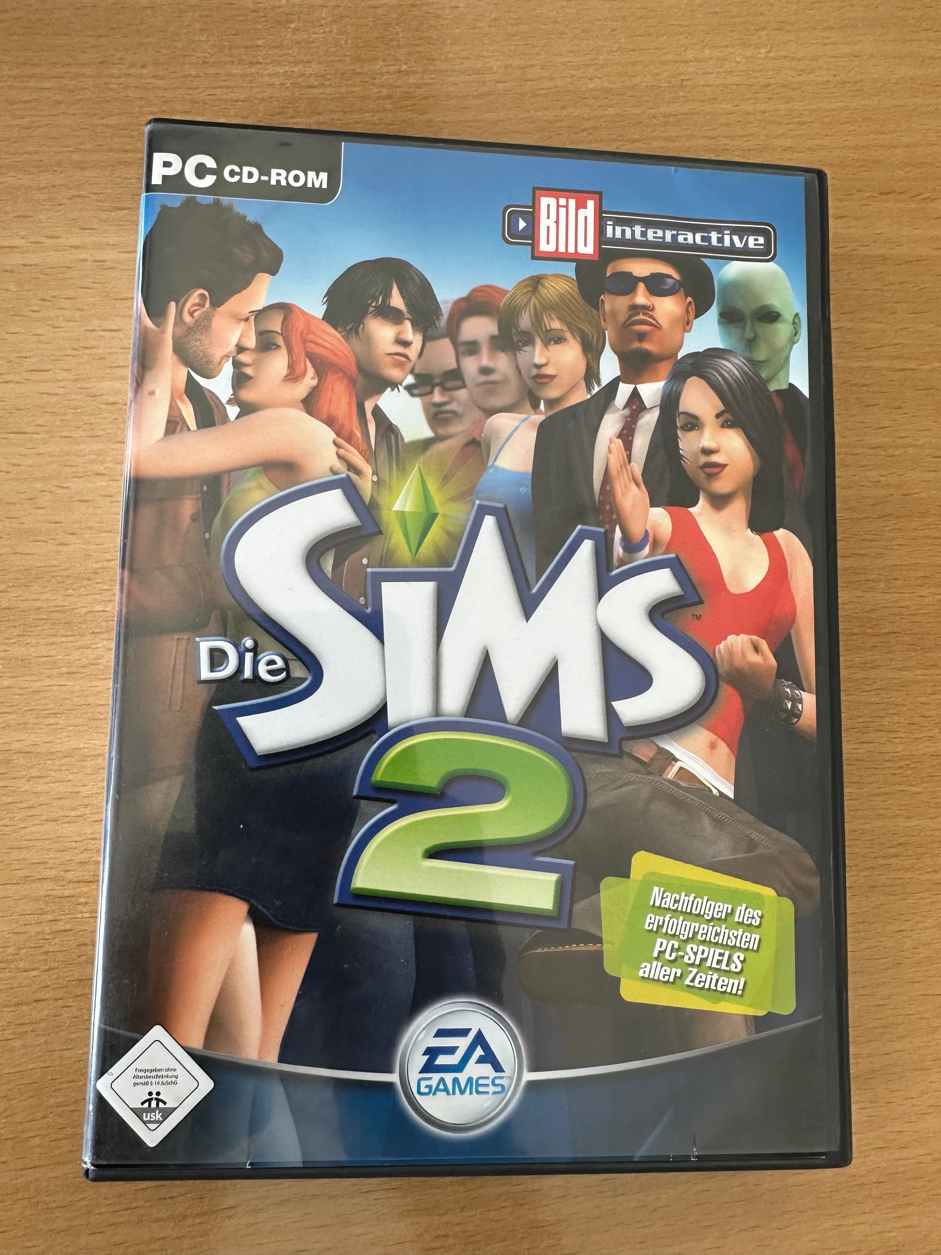 Die Sims 2 (PC, Deutsch) – Komplett 4-CD-Set + Handbuch, guter Zustand