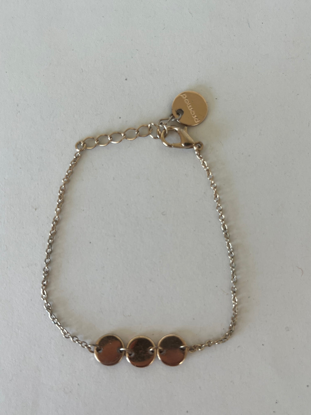 Promod Armband-Set – 3-teilig, Goldfarben, Verstellbar, Sehr guter Zustand