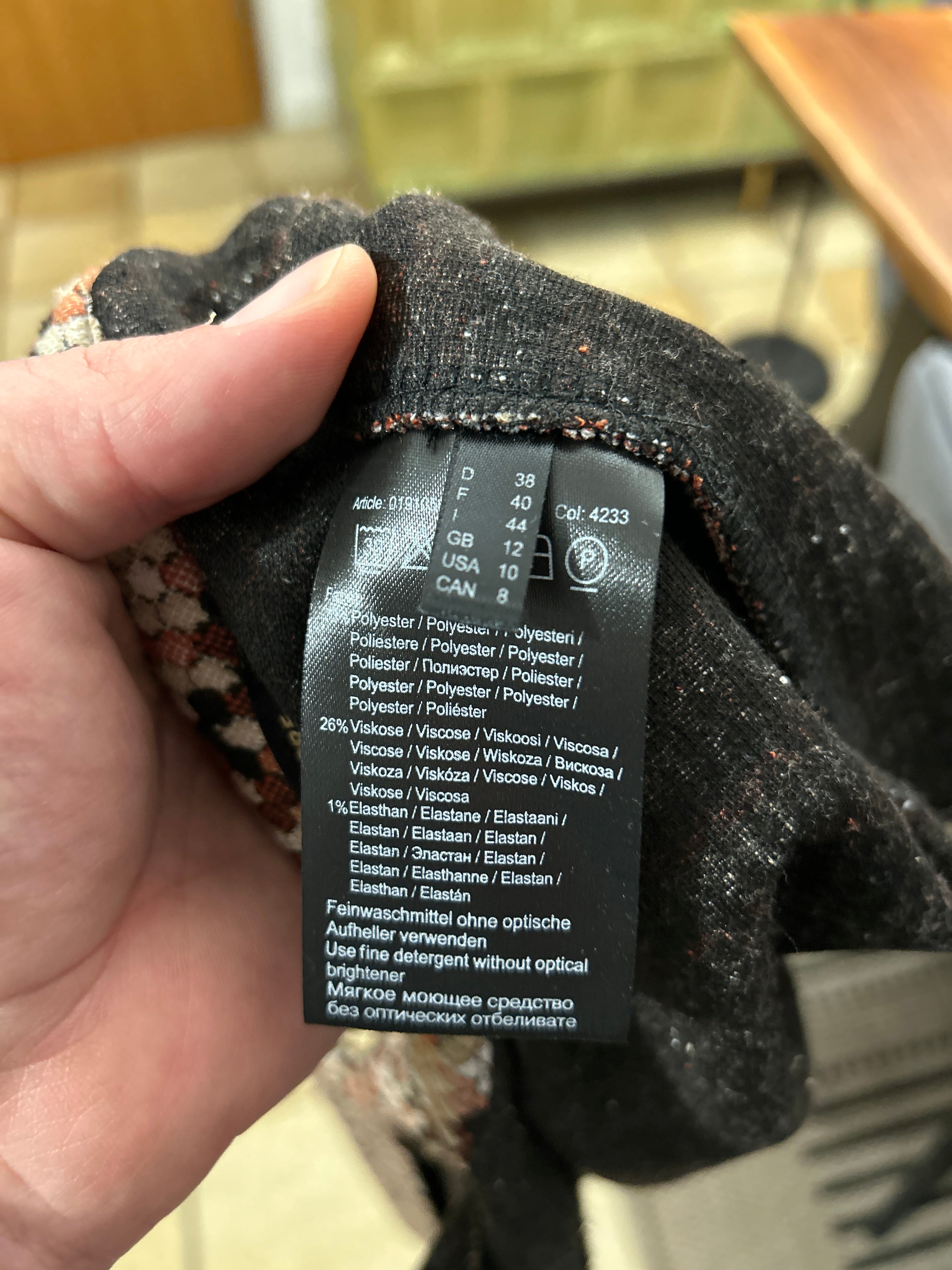 More & More Tweedjacke – Offen, Kragenlos, Multicolor, Gr. 38, Sehr Gut