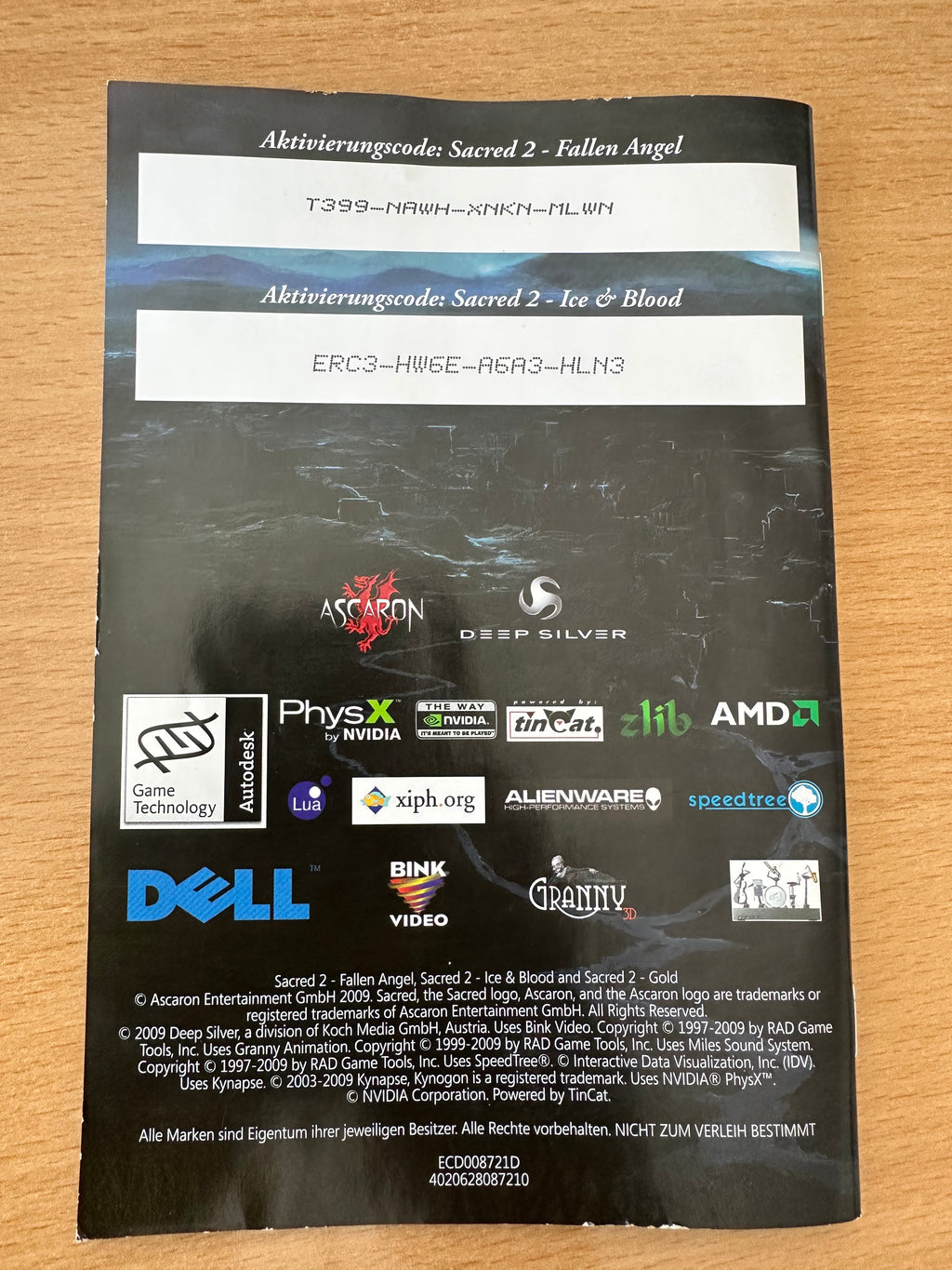 Sacred 2 Gold Edition PC DVD (Fallen Angel + Ice & Blood) komplett – gut