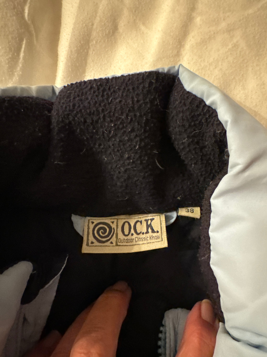 OCK Damen Steppweste – Hellblau, Gr. 38, Fleece, Sehr guter Zustand