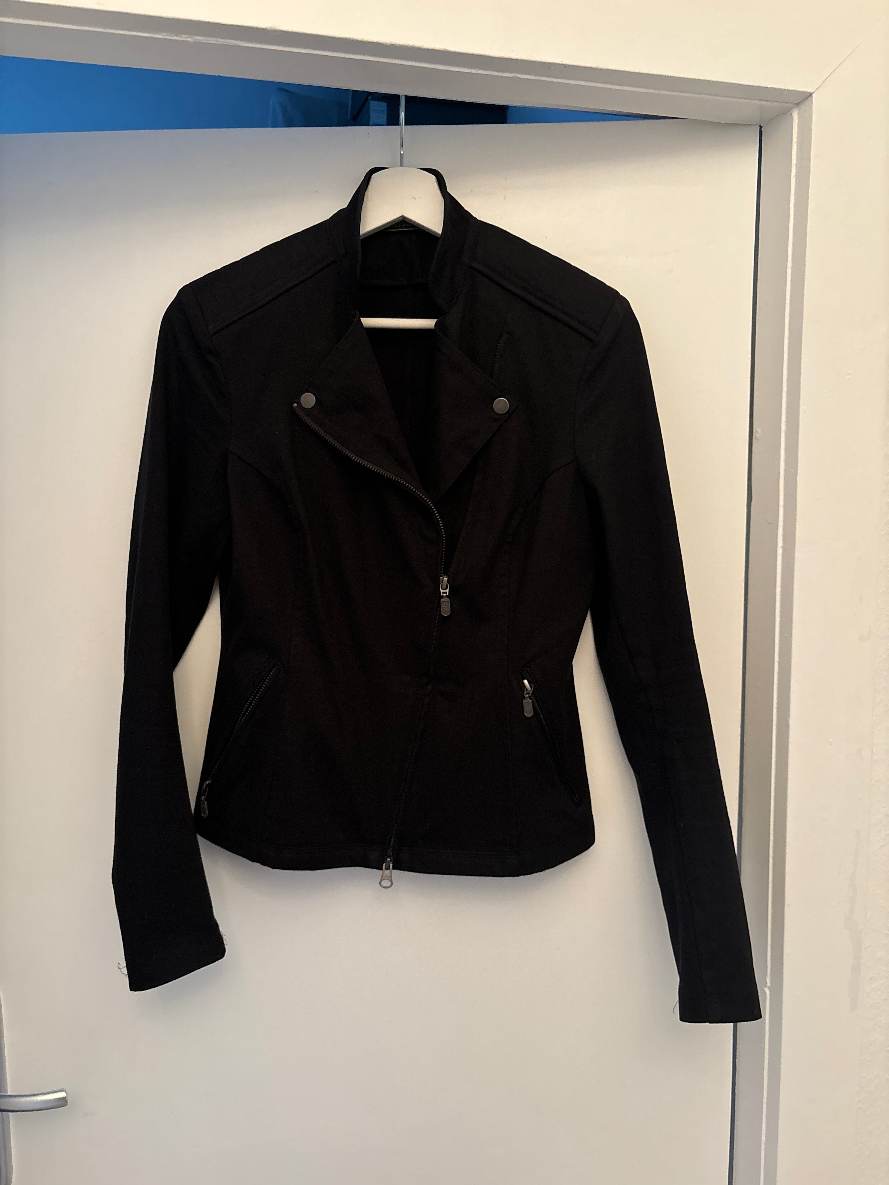 Belstaff Women’s Biker Jacket – Cotton Blend, Black, EU 36, Very Good