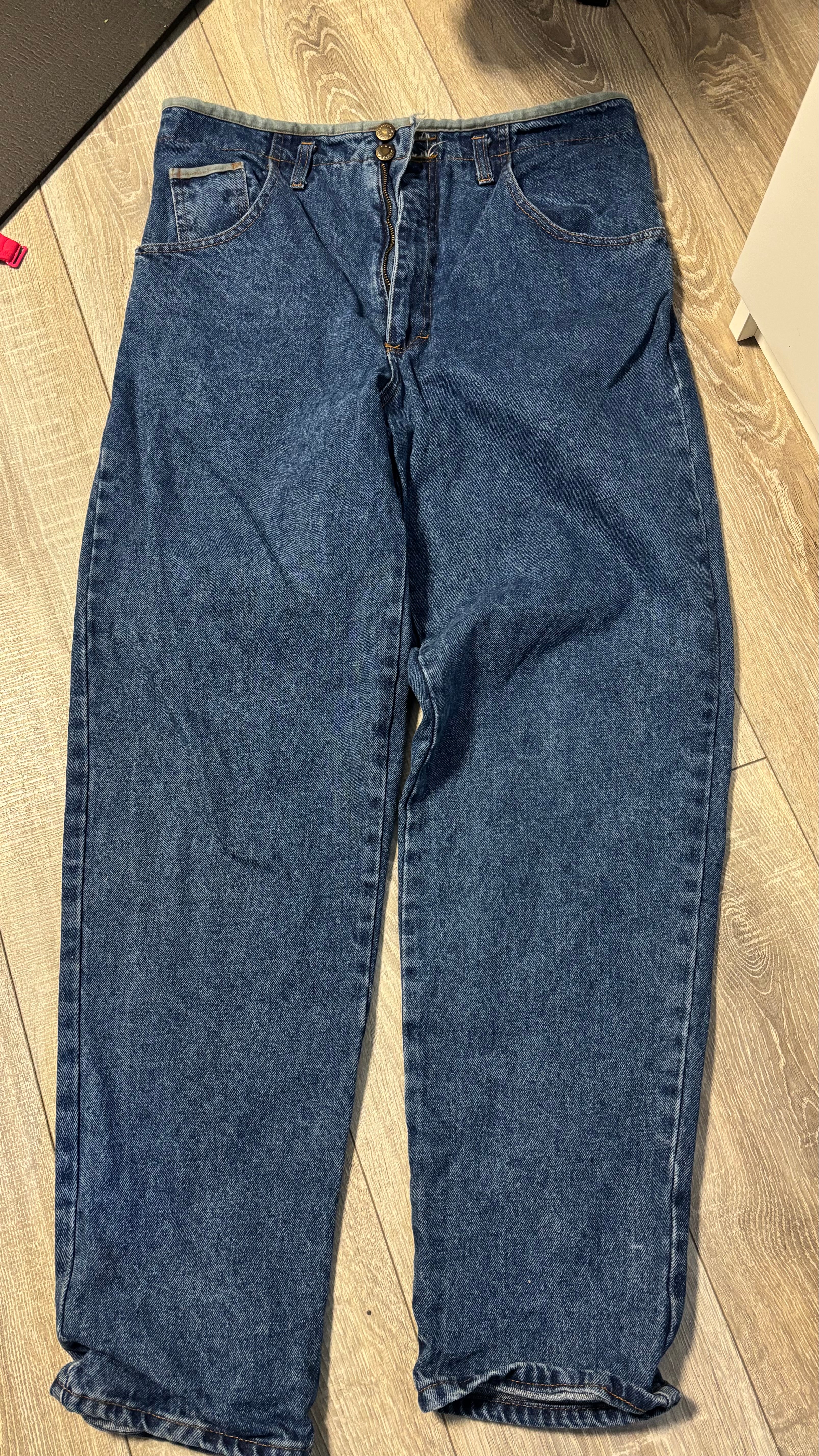 Verde Sport Jeans Blau High-Waist Tapered IT 40/W27 Sehr Gut