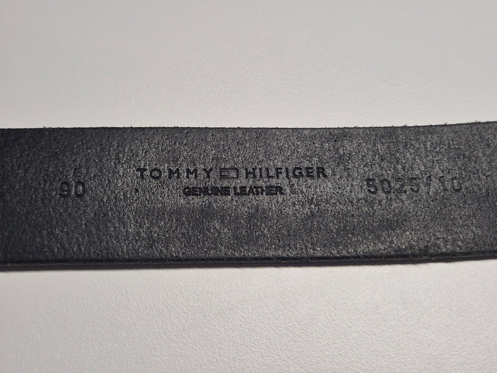 Tommy Hilfiger Ledergürtel – Schwarz, Herren, M (100 cm), Gebrauchszustand