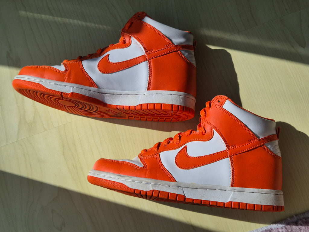 Nike Dunk High Syracuse – Gr. 39 – Orange/Weiß – guter Zustand