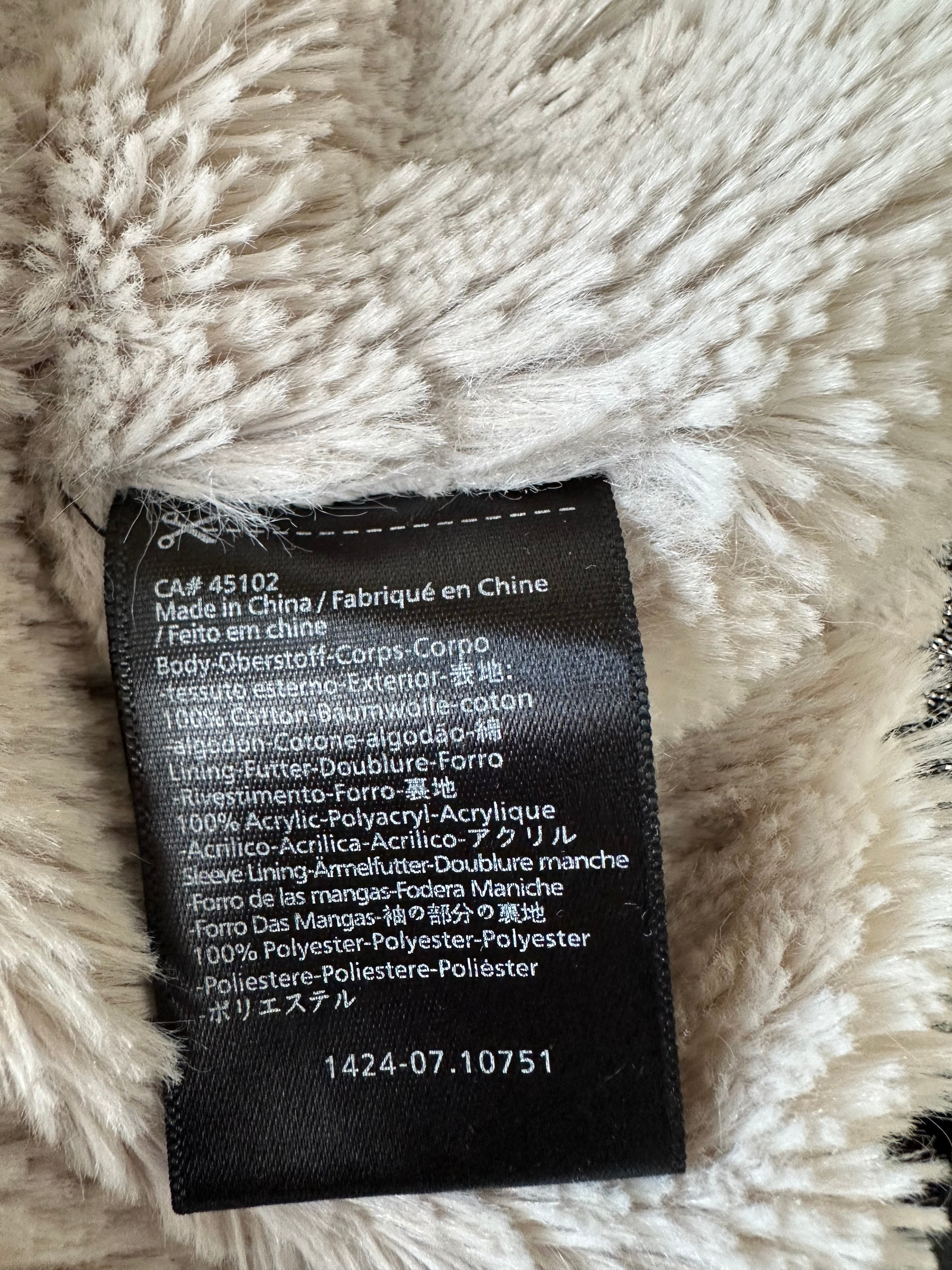 Maison Scotch Wolljacke mit Lederdetails – Schwarz, Gr. 38/M, guter Zustand