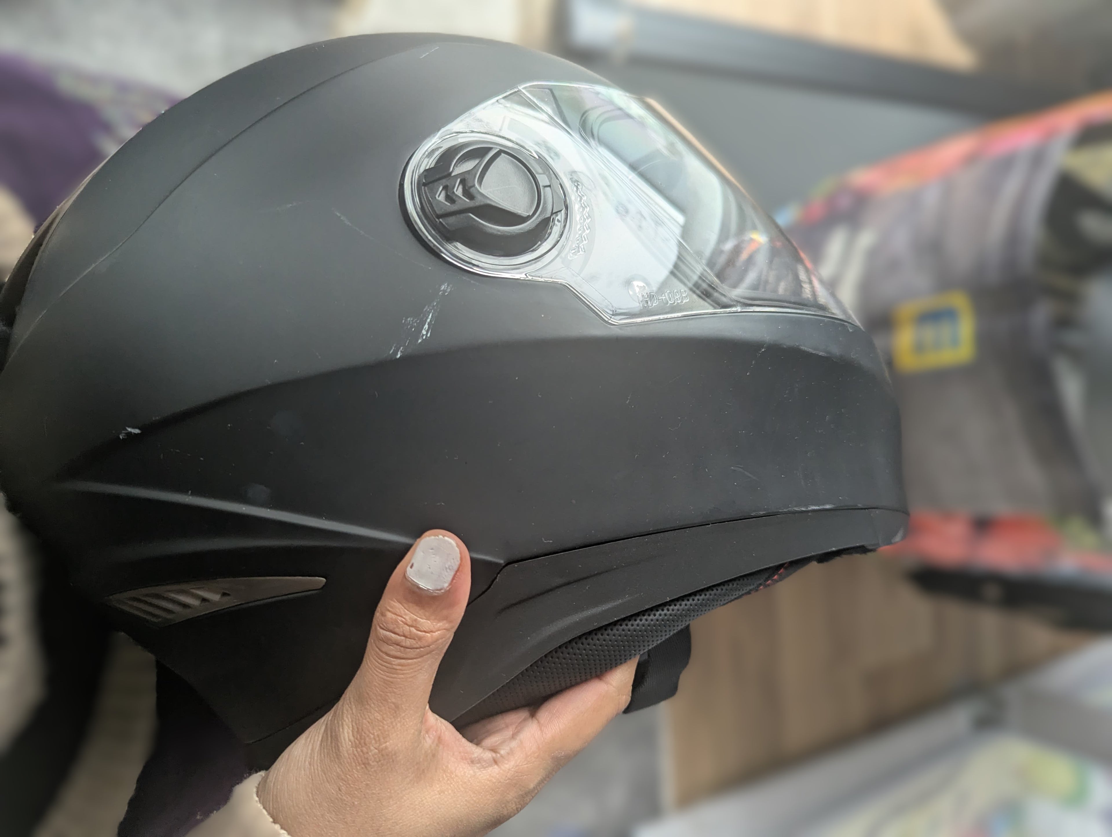 Sting FY-C19 Motorradhelm | Gr. M (57-58) | Matt Schwarz | Zustand: Gut