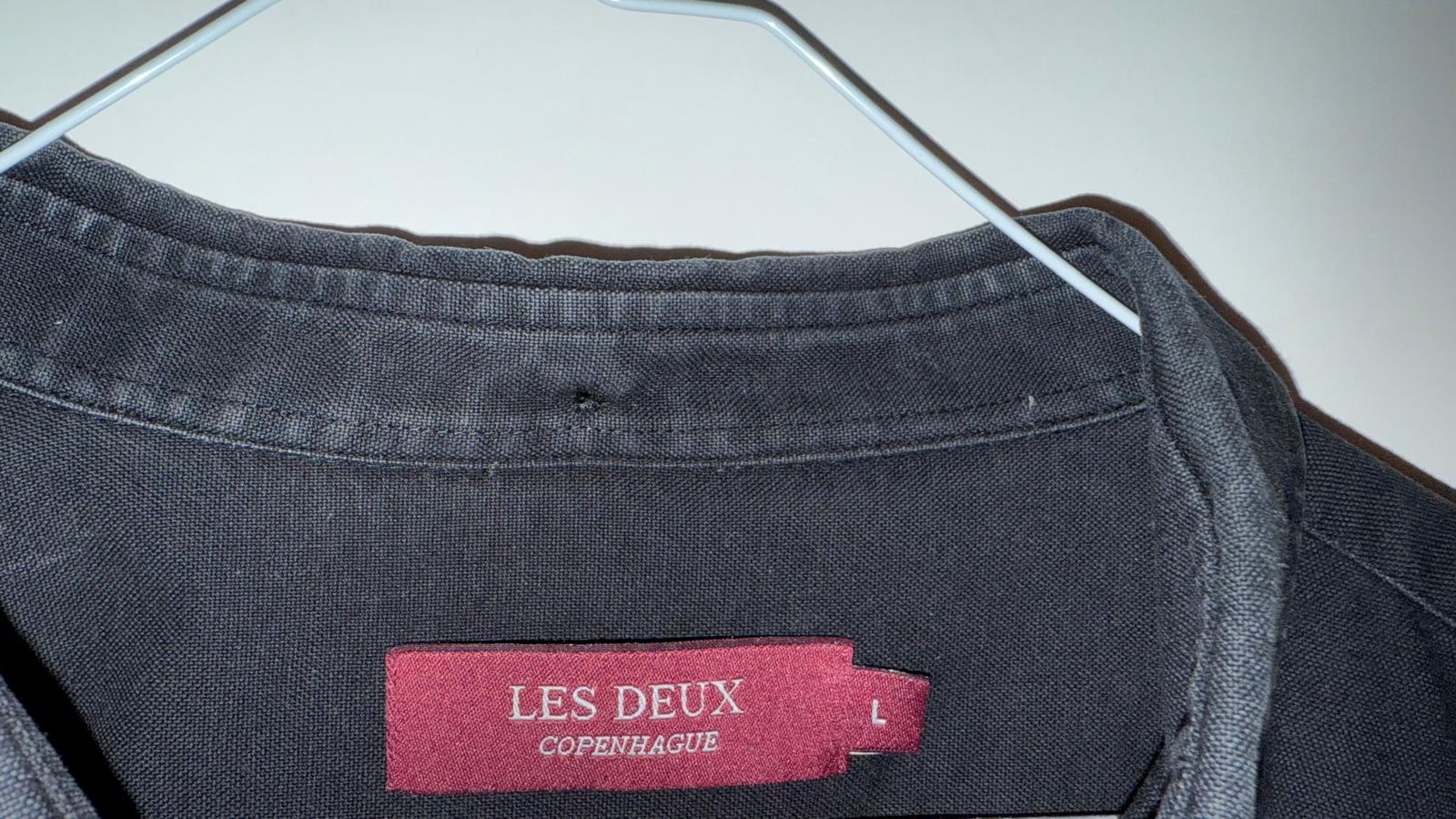 Les Deux Lane Stripe Hemd | Gr. L | 100% Baumwolle | Schwarz/Weiß | Gebraucht