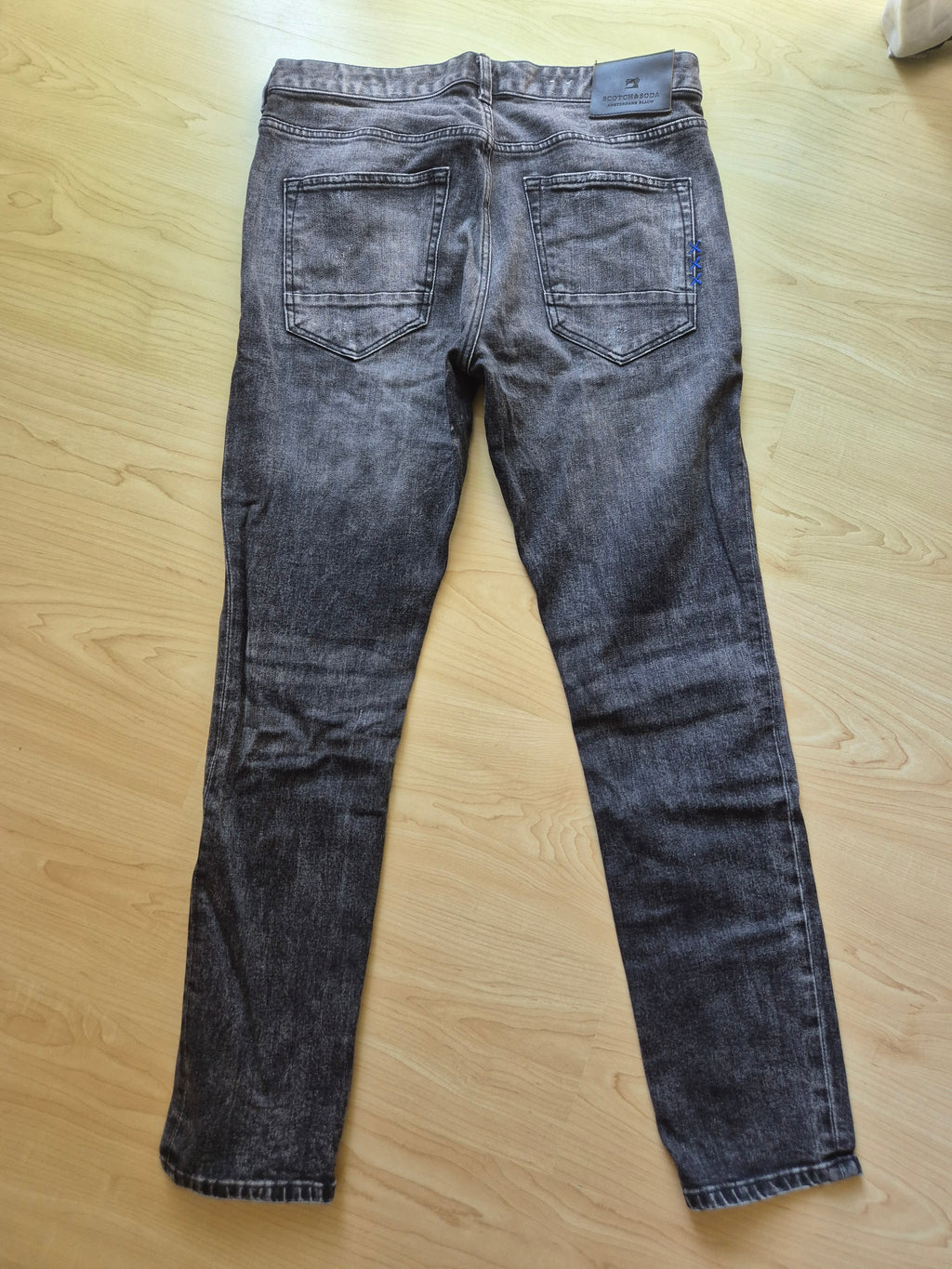 Scotch & Soda Ralston Jeans W34/L32 Grau Distressed Wie Neu