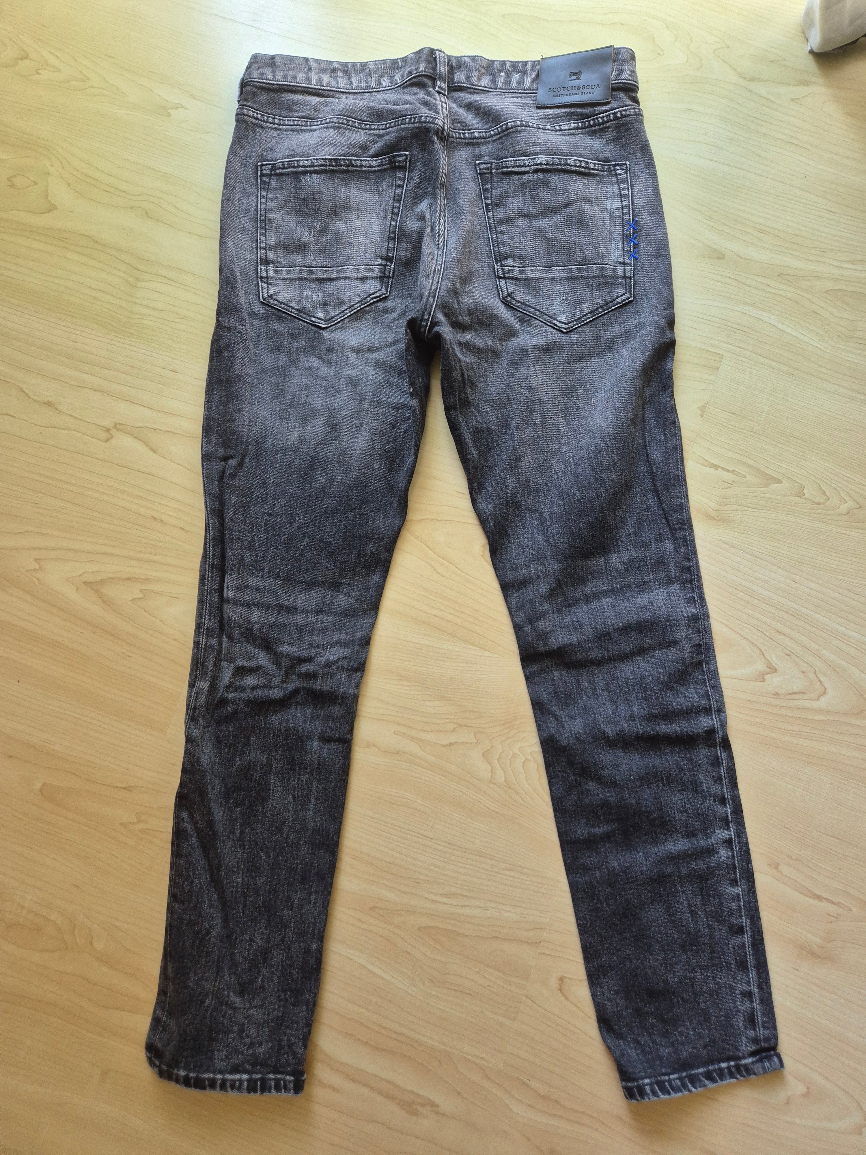 Scotch & Soda Ralston Jeans W34/L32 Grau Distressed Wie Neu