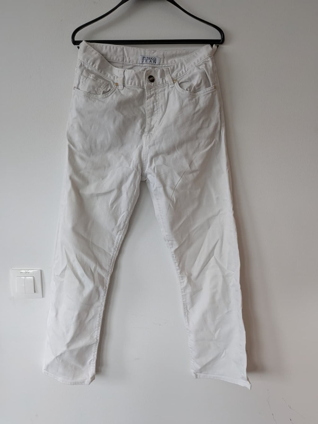 Pinko White Jeans Size 27 – Straight Fit Italian Denim, Normal Use