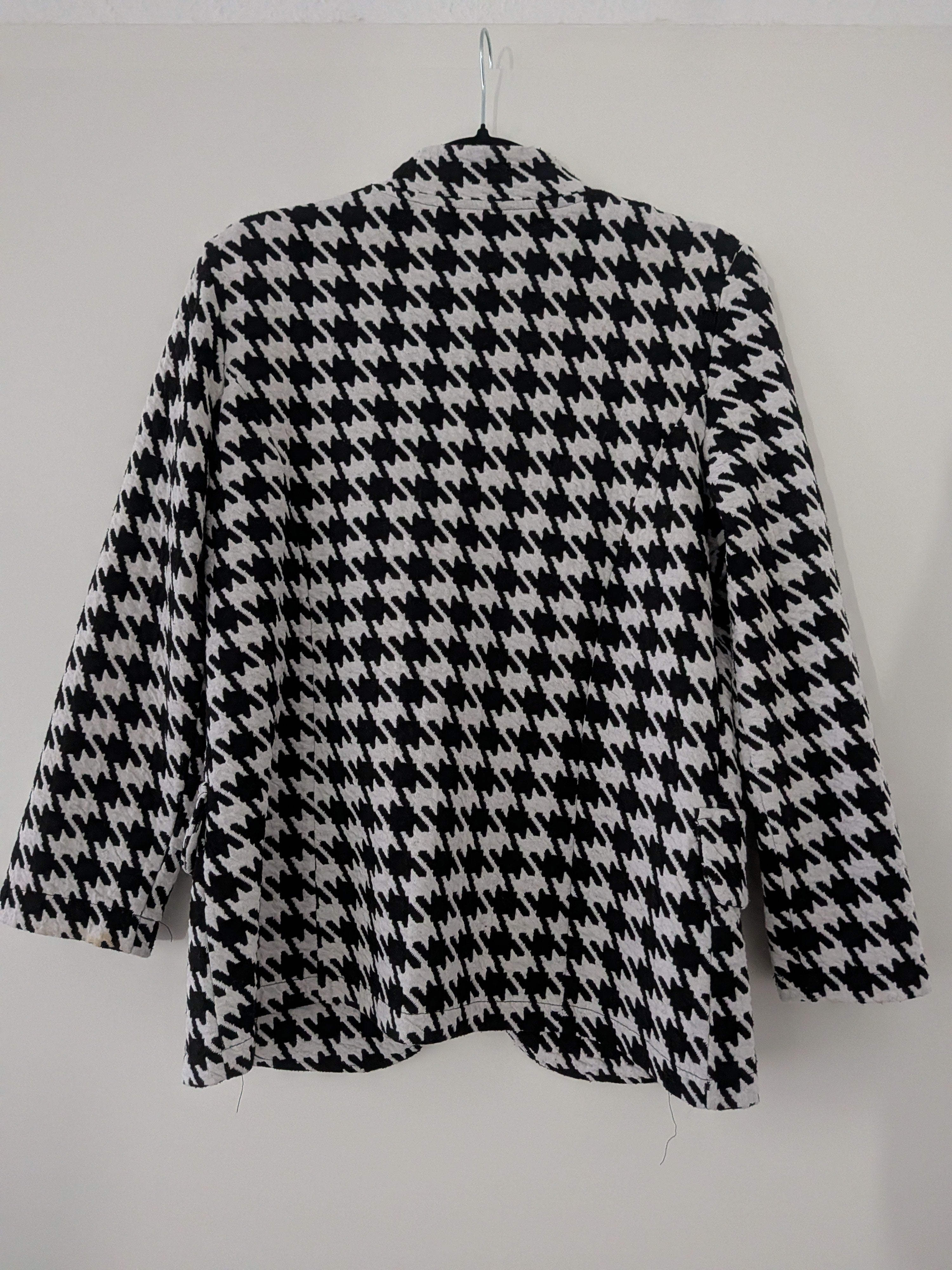 Leichter Hahnentritt-Jersey-Blazer von In Shape, XL, Schwarz-Weiß, sehr gut