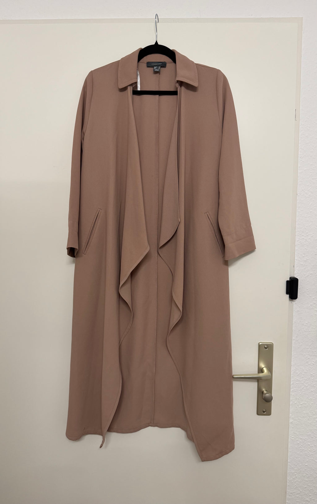 Dusty Pink Waterfall Duster Coat by Atmosphere | EU 36 (UK 8) | Good Condition