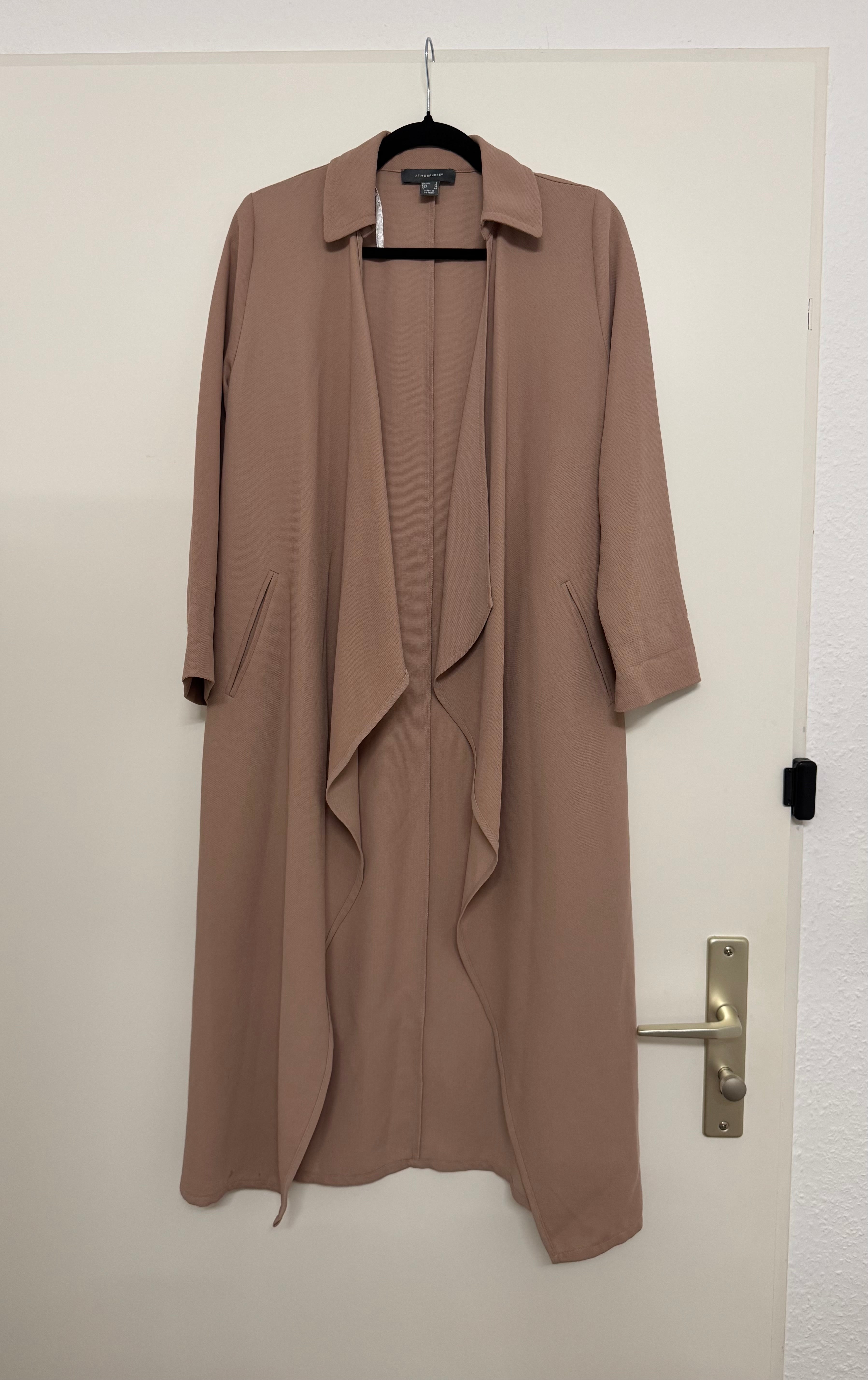 Dusty Pink Waterfall Duster Coat by Atmosphere | EU 36 (UK 8) | Good Condition