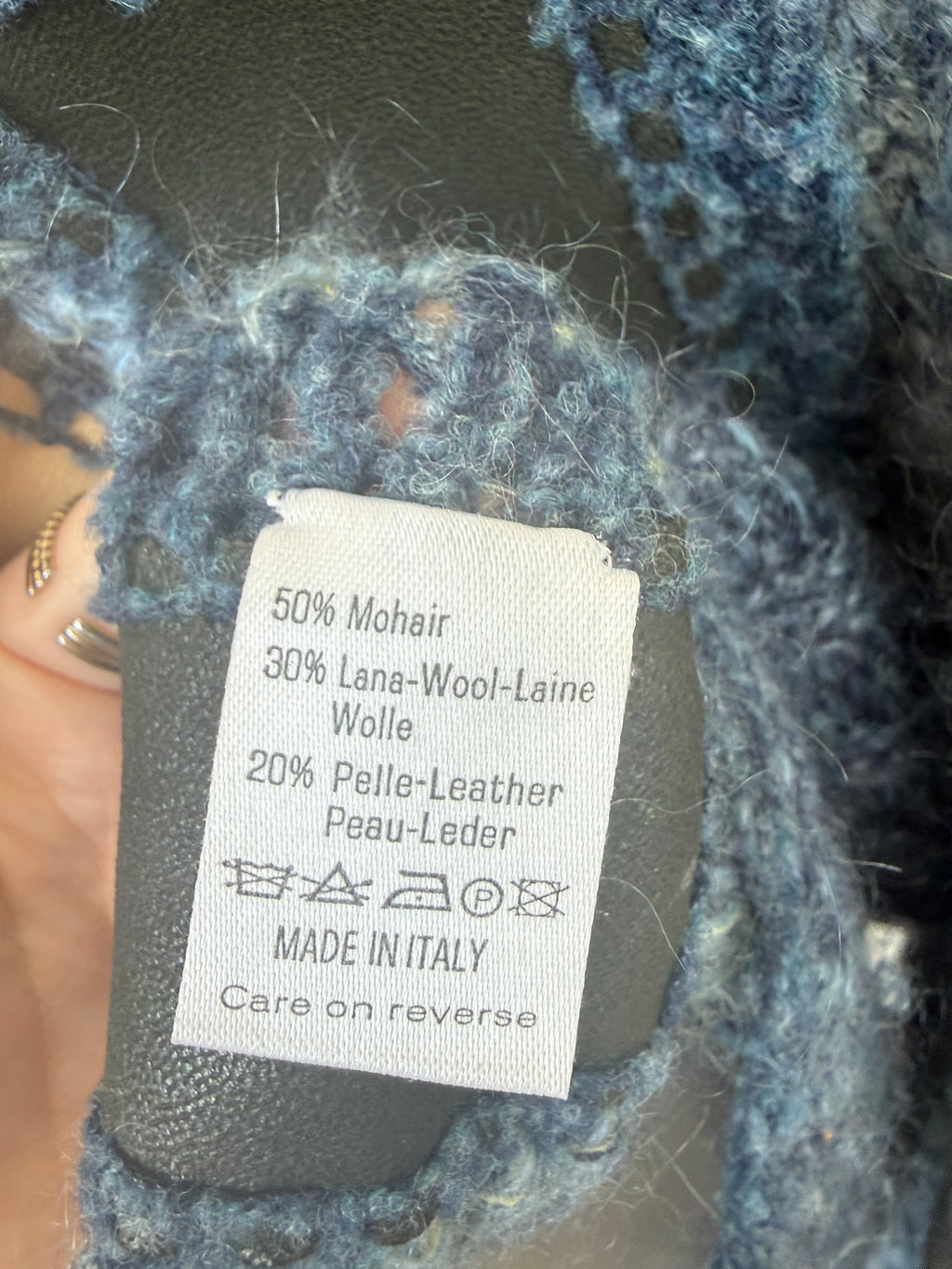 Roberto Cavalli Patchwork Mohair Cardigan XL Multicolor – sehr guter Zustand