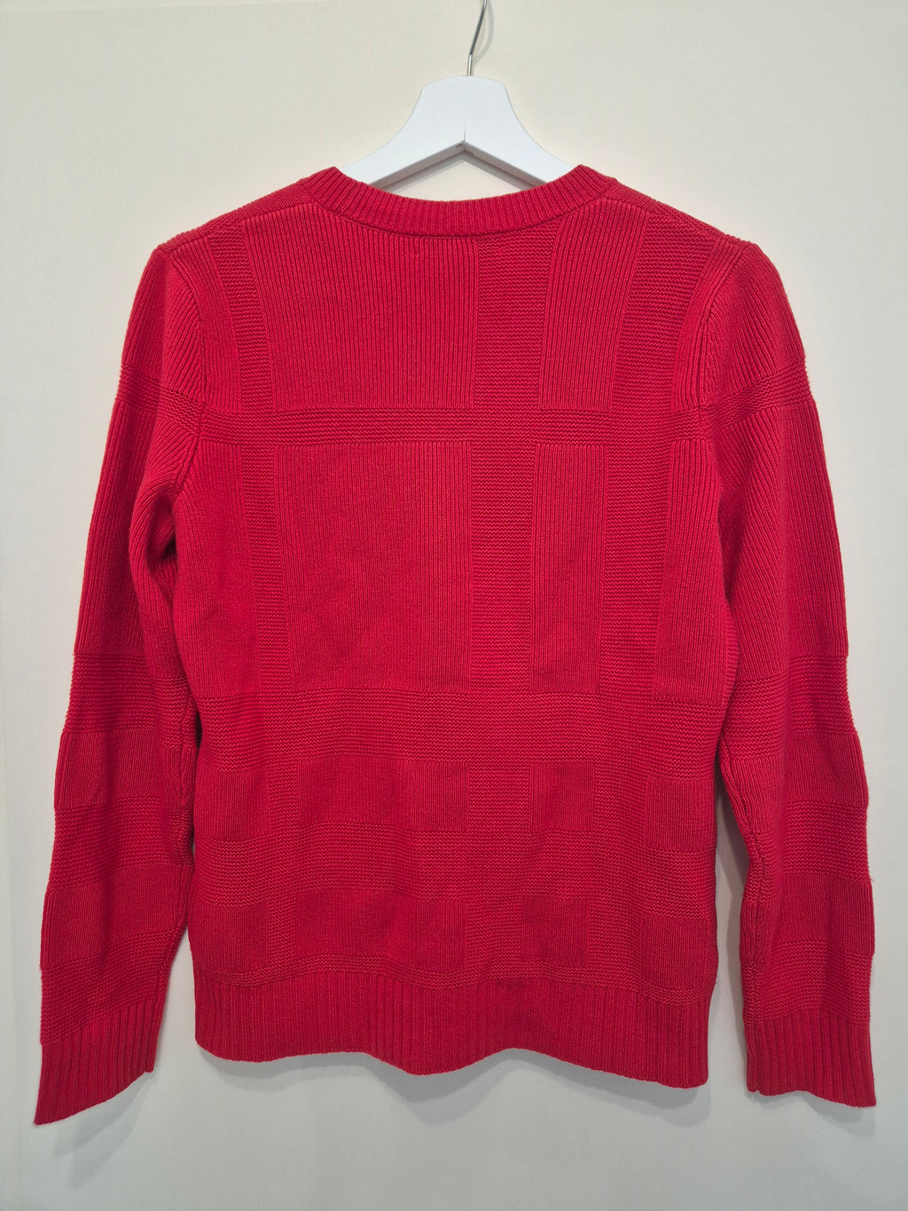 Burberry Page 1 Wool-Cashmere Sweater Red Medium Very Good