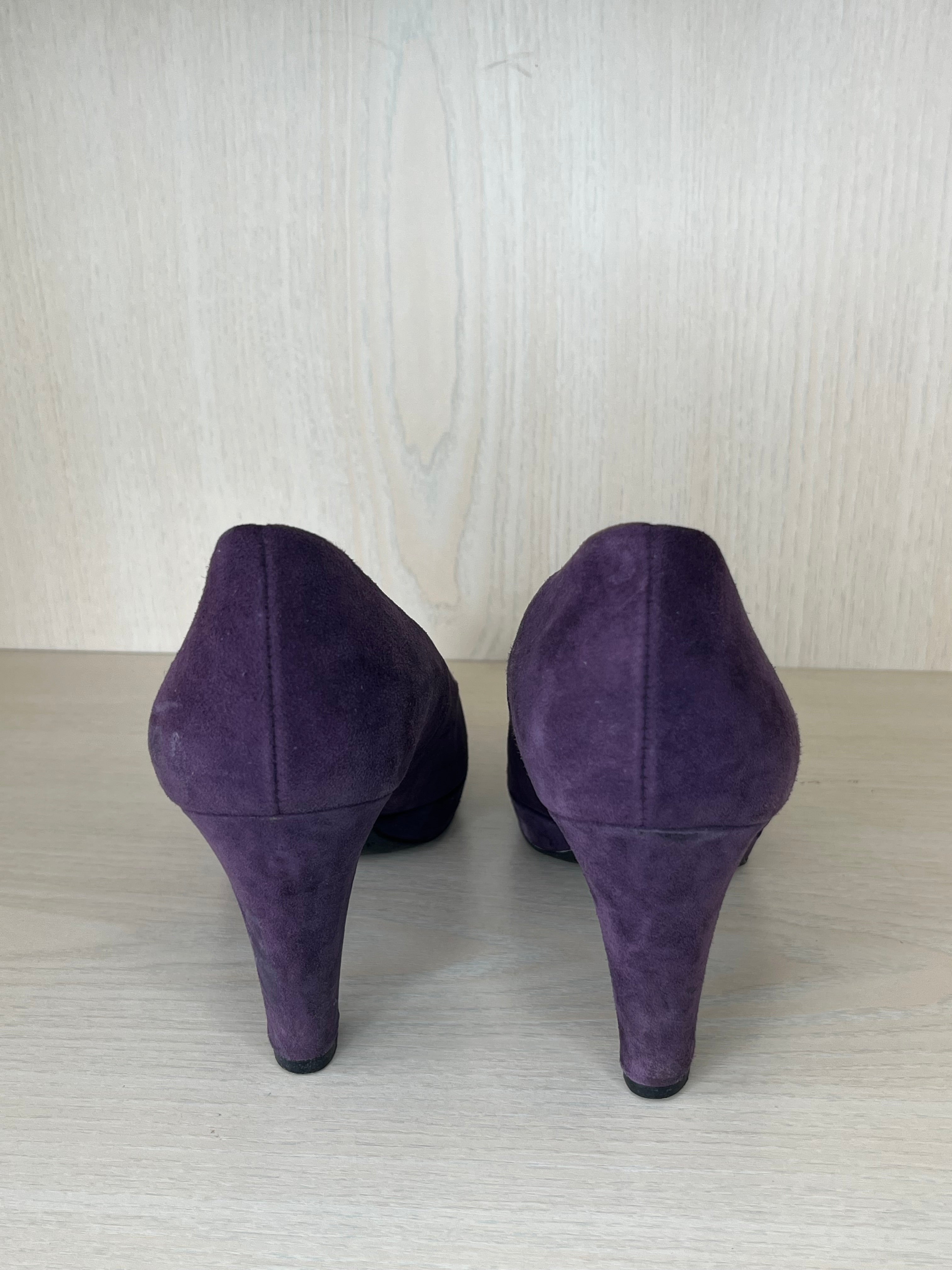 Paul Green Pumps Veloursleder dunkelviolett | EU 39 | sehr guter Zustand