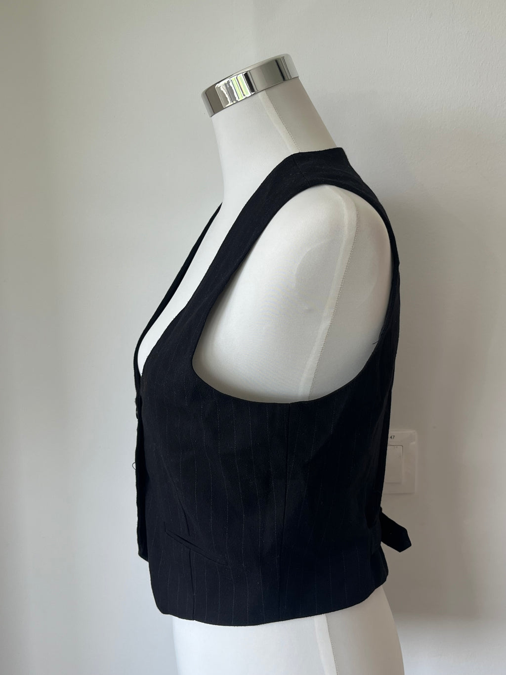 Costes Atelier Tie-Back Weste – Schwarz, Gr. S, Sehr guter Zustand