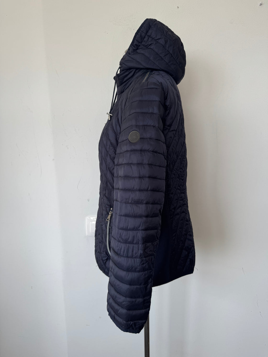 Barbara Lebek Steppjacke mit Kapuze, Navy, EU 42, Sehr guter Zustand