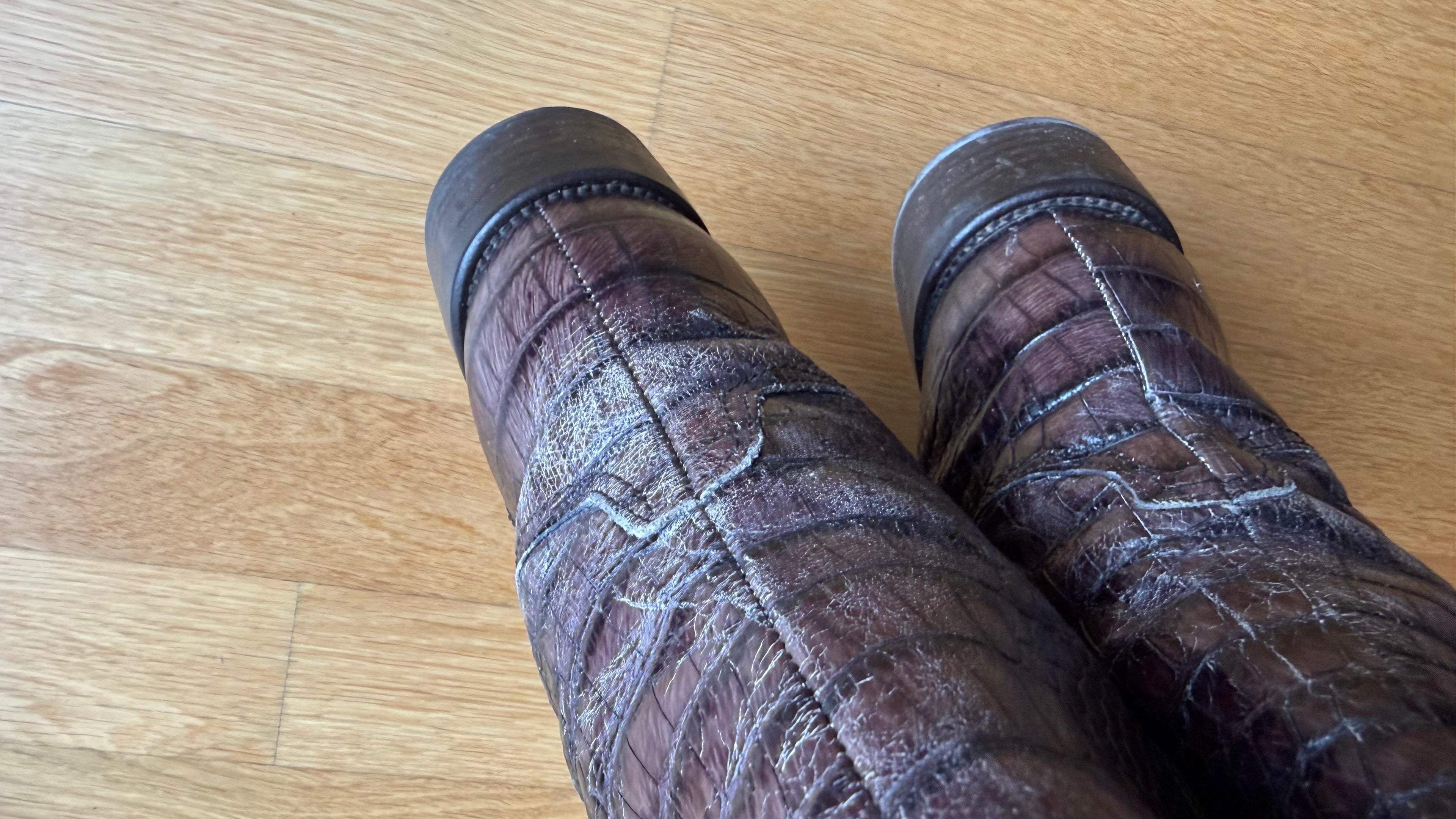 Gabor Kroko Baffin Lederstiefel | EU 38.5 / UK 5.5 | Fango | Gut