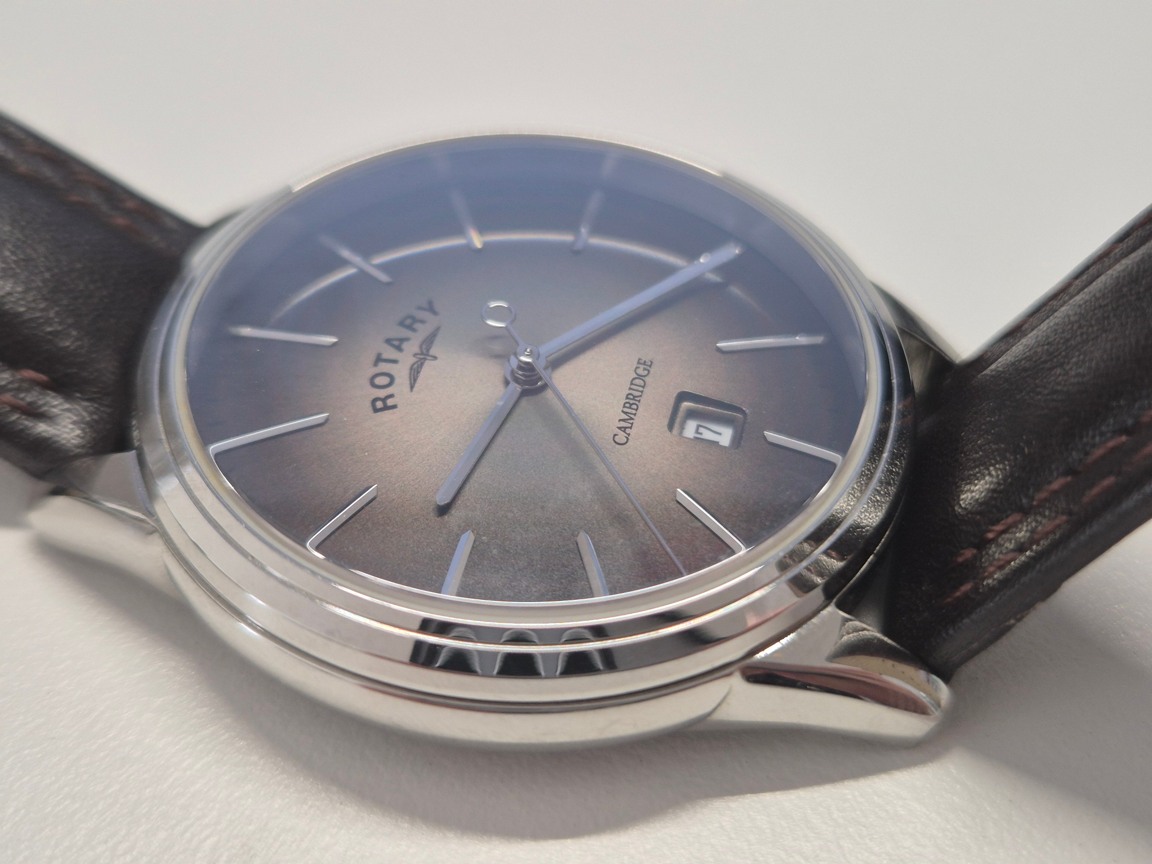 Rotary Cambridge Automatik 42mm Edelstahl Grau Ref. GS05390/20 Sehr Gut